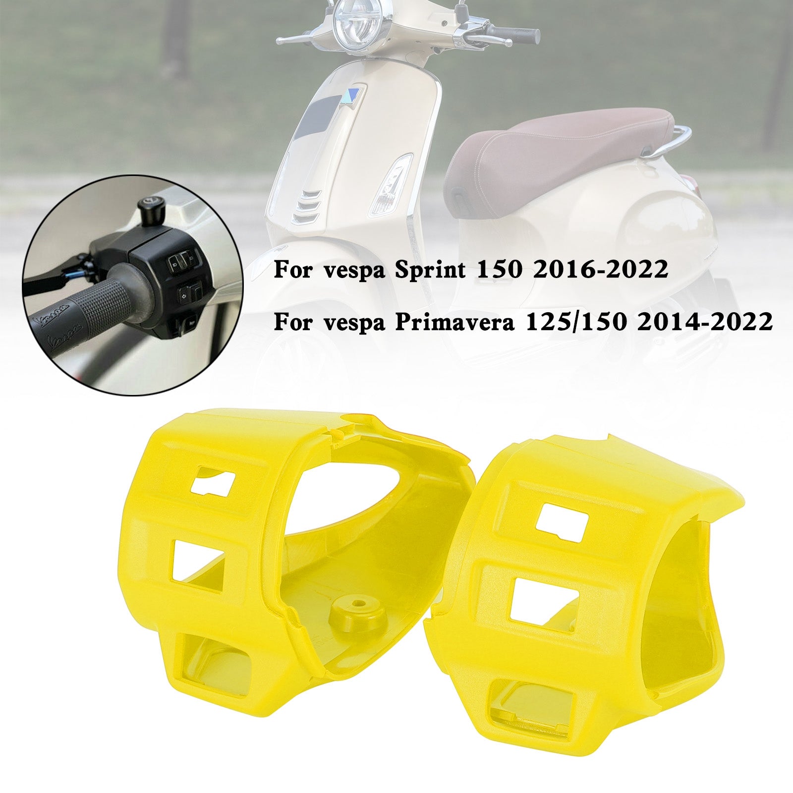 ハンドルバースイッチカバーボタンスプリントプリマベーラ 125 150 2014-2022