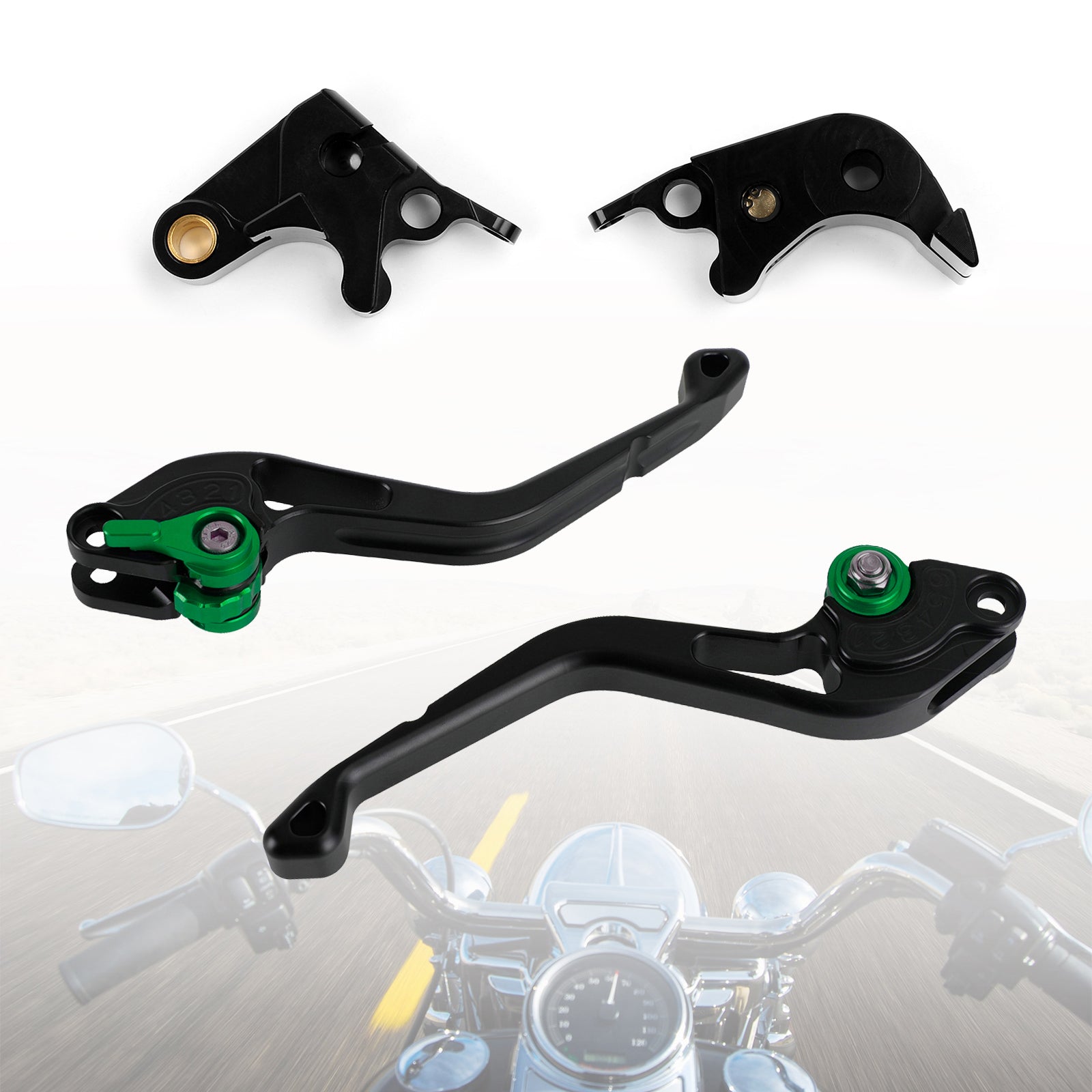 Nouveau levier de frein à embrayage court ajustement pour suzuki gsxr600 750 06-10 gsxr1000 05-06