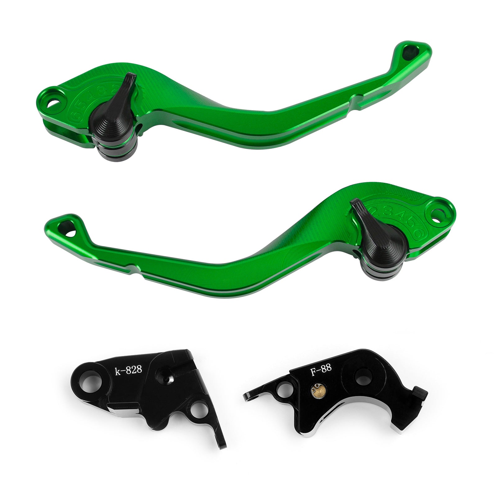 CNC Kort kopplingsbromsspak Fit för Kawasaki Z750R Z1000 ZX10R ZX6R/636