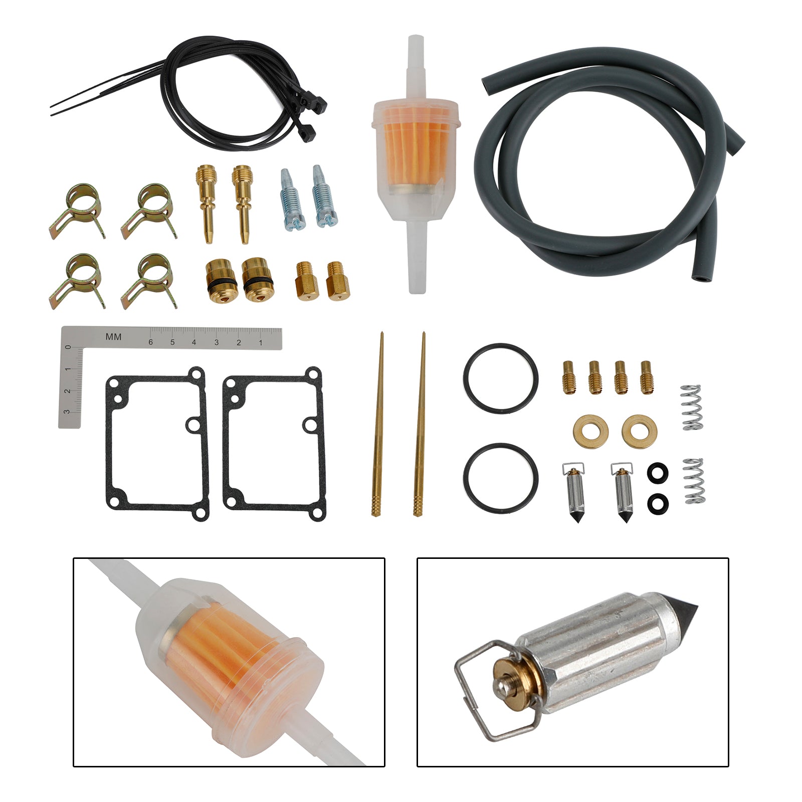 Kit de reparo de reconstrução do carburador FIX para Yamaha Banshee 350 YFZ350 1988-2006