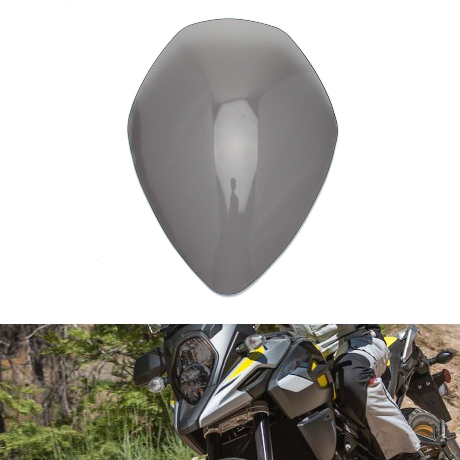 Strålkastarlinsskydd Passar för Suzuki V-Strom 1000 17-20 650 17-21 Smoke Generic