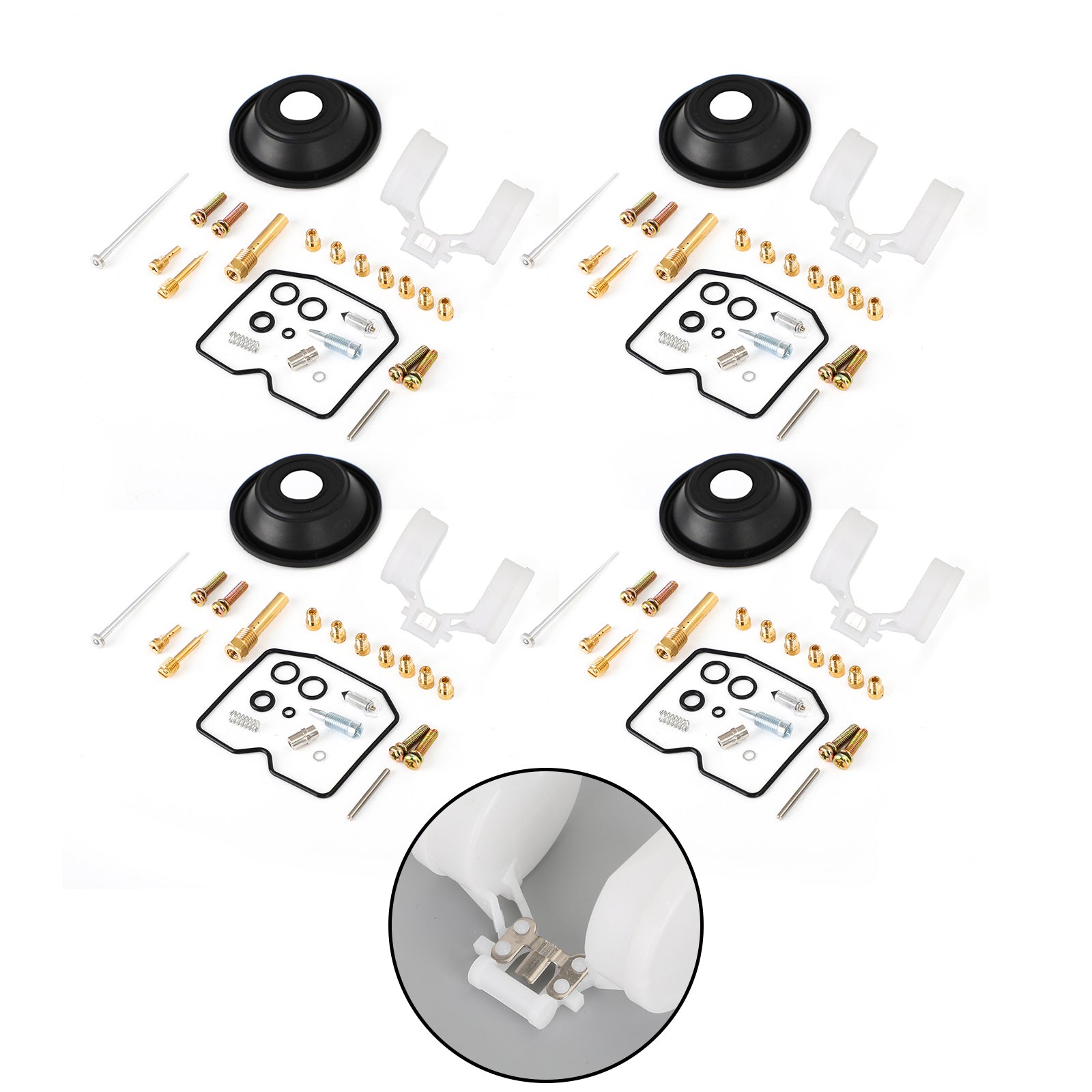 4x Karburátor Carb Rebuild Kit Fit for Kawasaki Zephyr Zr750-H / ZR-7 / ZR-7S Generic