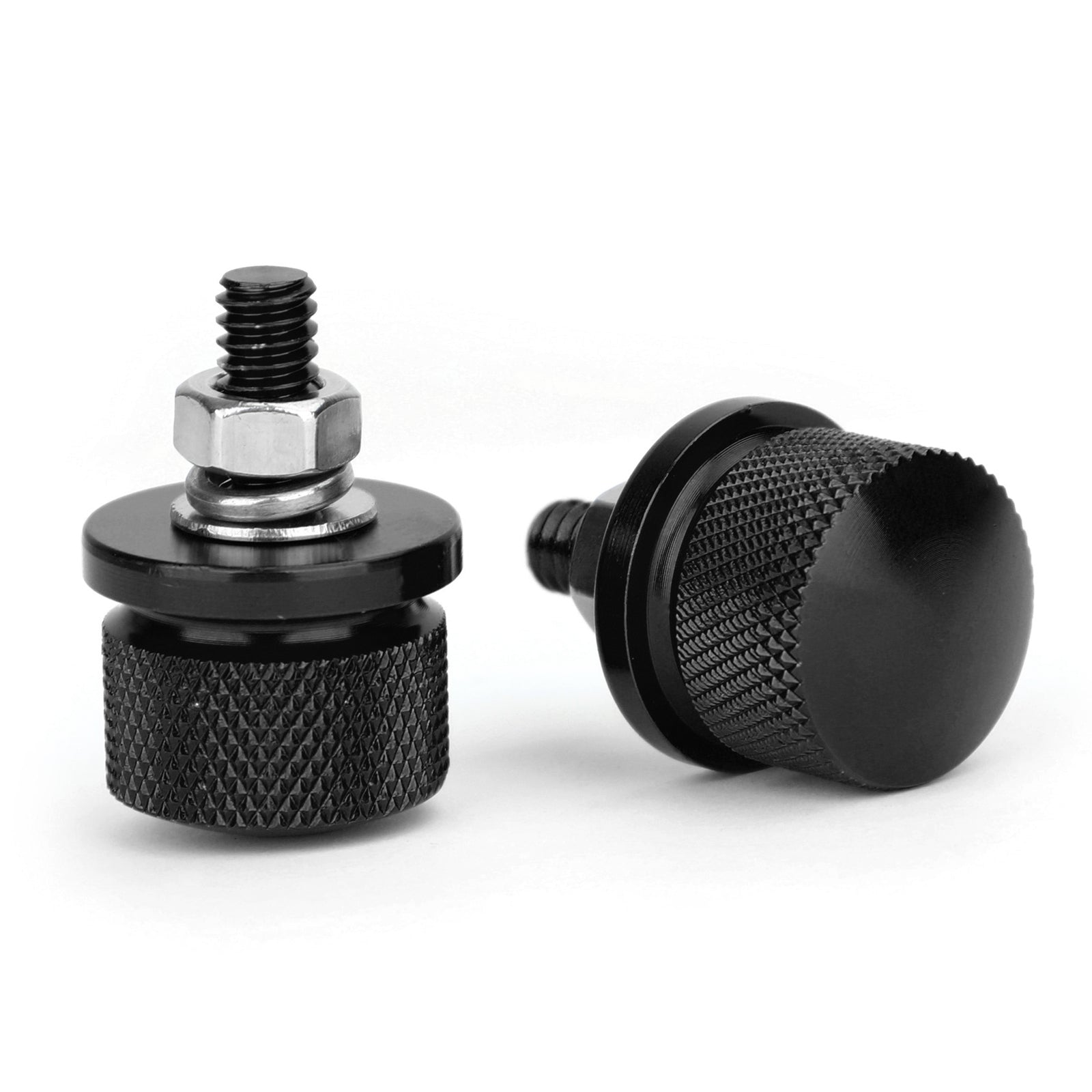 Billet aluminium räfflade sätesbult passar för Harley Softail Dyna Sportster Touring