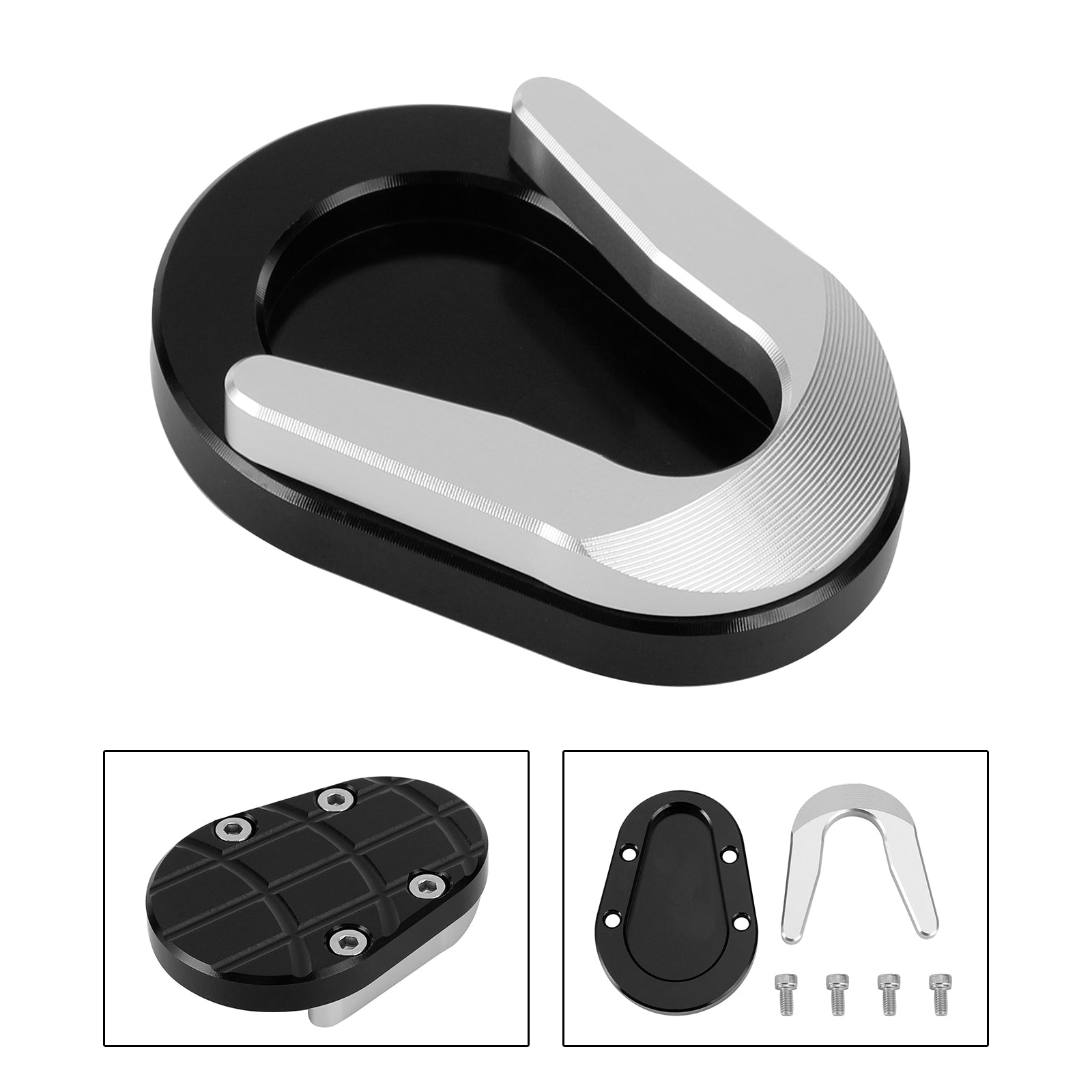 13-20 Vespa Sprint dan Primavera 150 Pata de cabra Almohadilla de extensión de caballete lateral