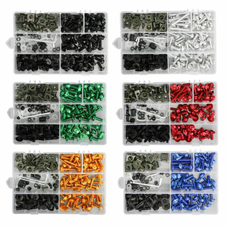 Ducati 1098 Honda CBR600F KAWASAKI NINJA CBR600F MOTORCYCLE FAIRING BOLTS KIT FASTENER CLICKS SKRÆKNING