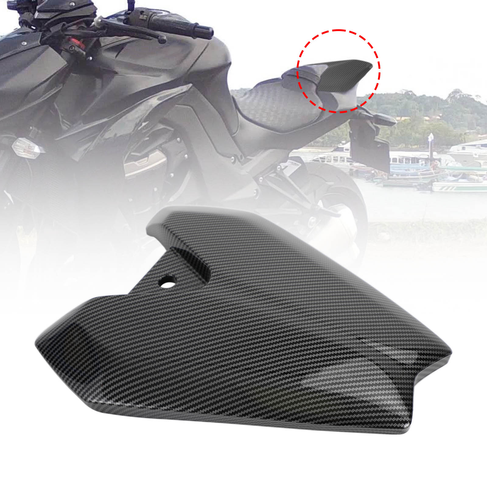 Motorcykel baksäte mässan täcker kåp för kawasaki z1000 2014-2022 generisk
