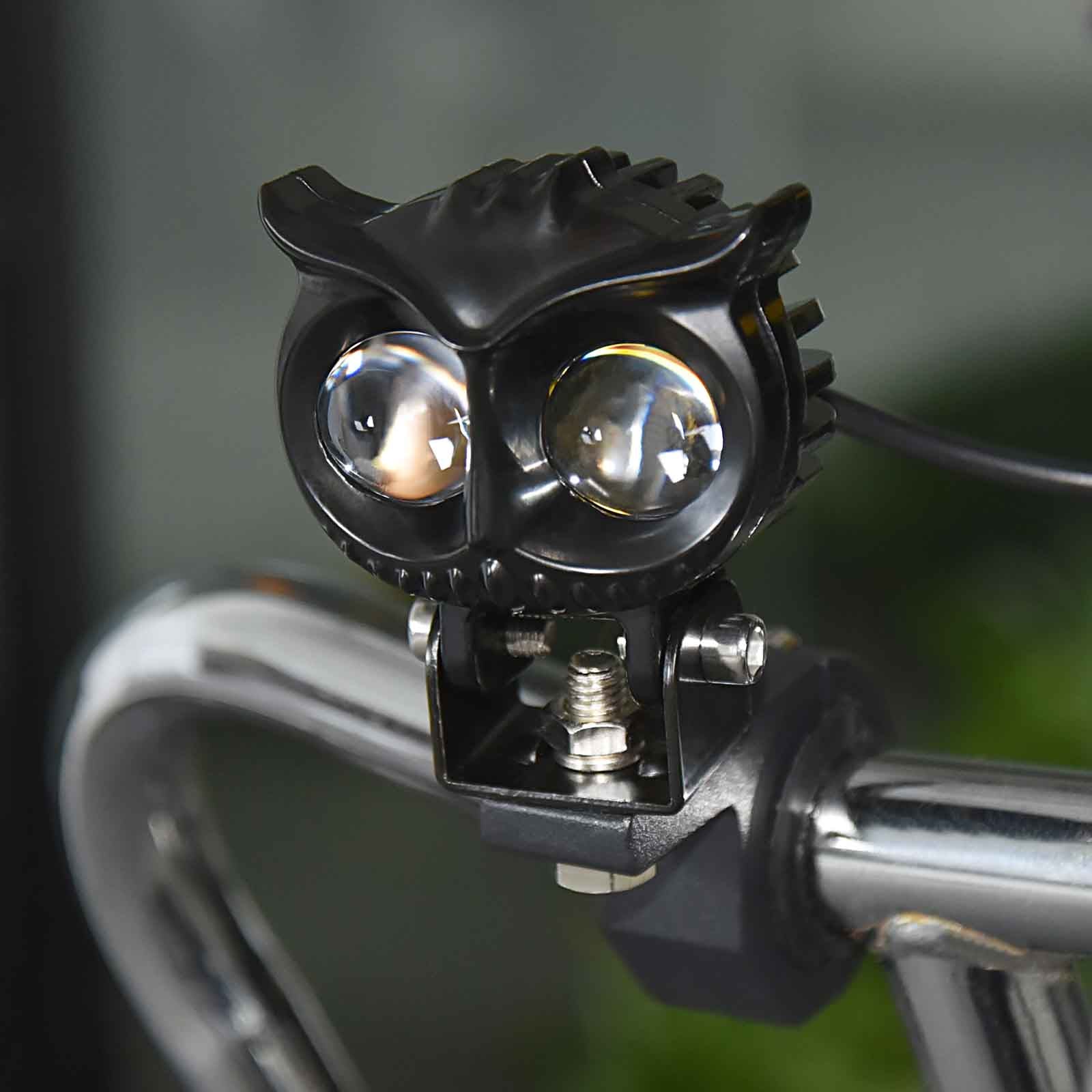 Electric Motobike Scooter Light Ultra Bright Waterproof Headlight Owl Motor Generic