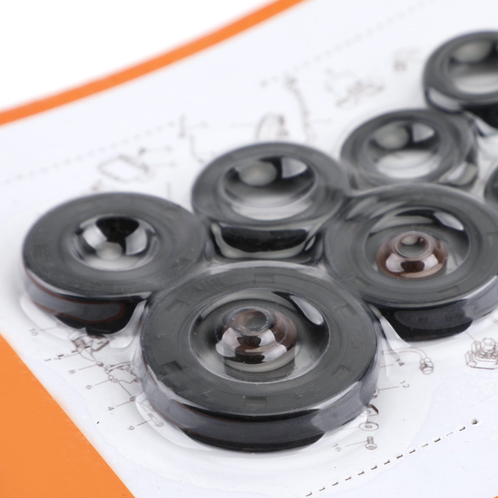 Kit completo paraolio motore 9 pezzi per Honda XL185 XL185S XL200R 79-93 generico