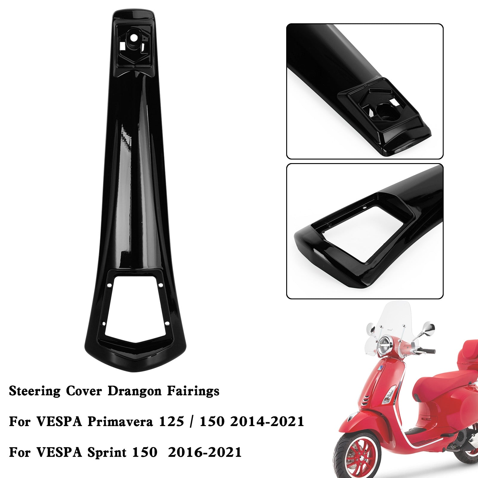 Carenatura copertura clacson in ABS per VESPA Sprint Primavera 125/150 2014-2021
