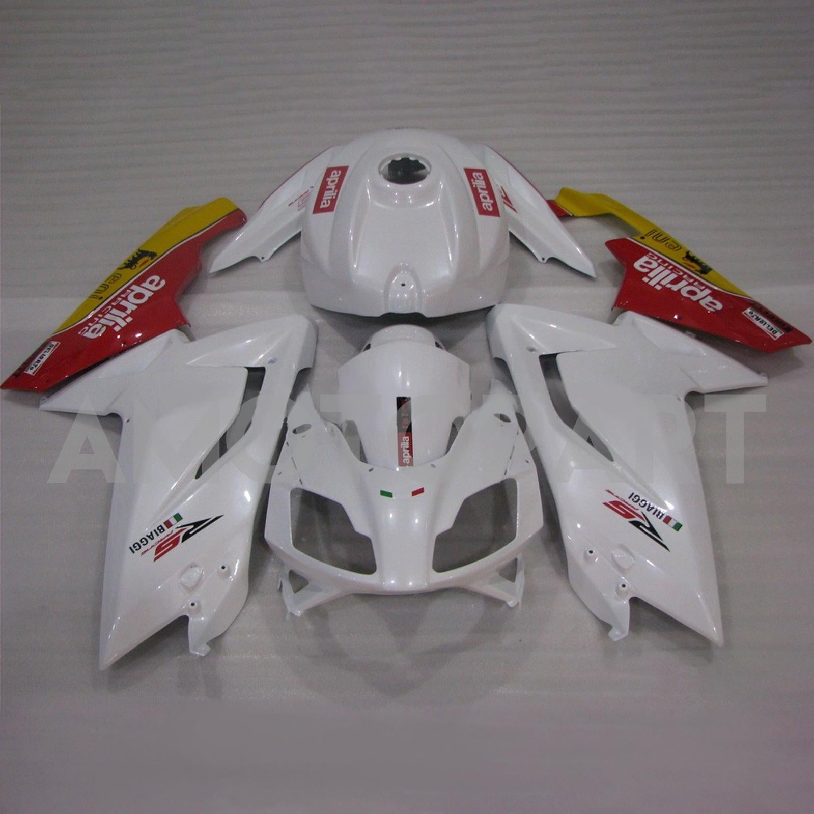 Amotopart Aprilia 2006-2011 RS125 Red&White Style2 Fairing Kit