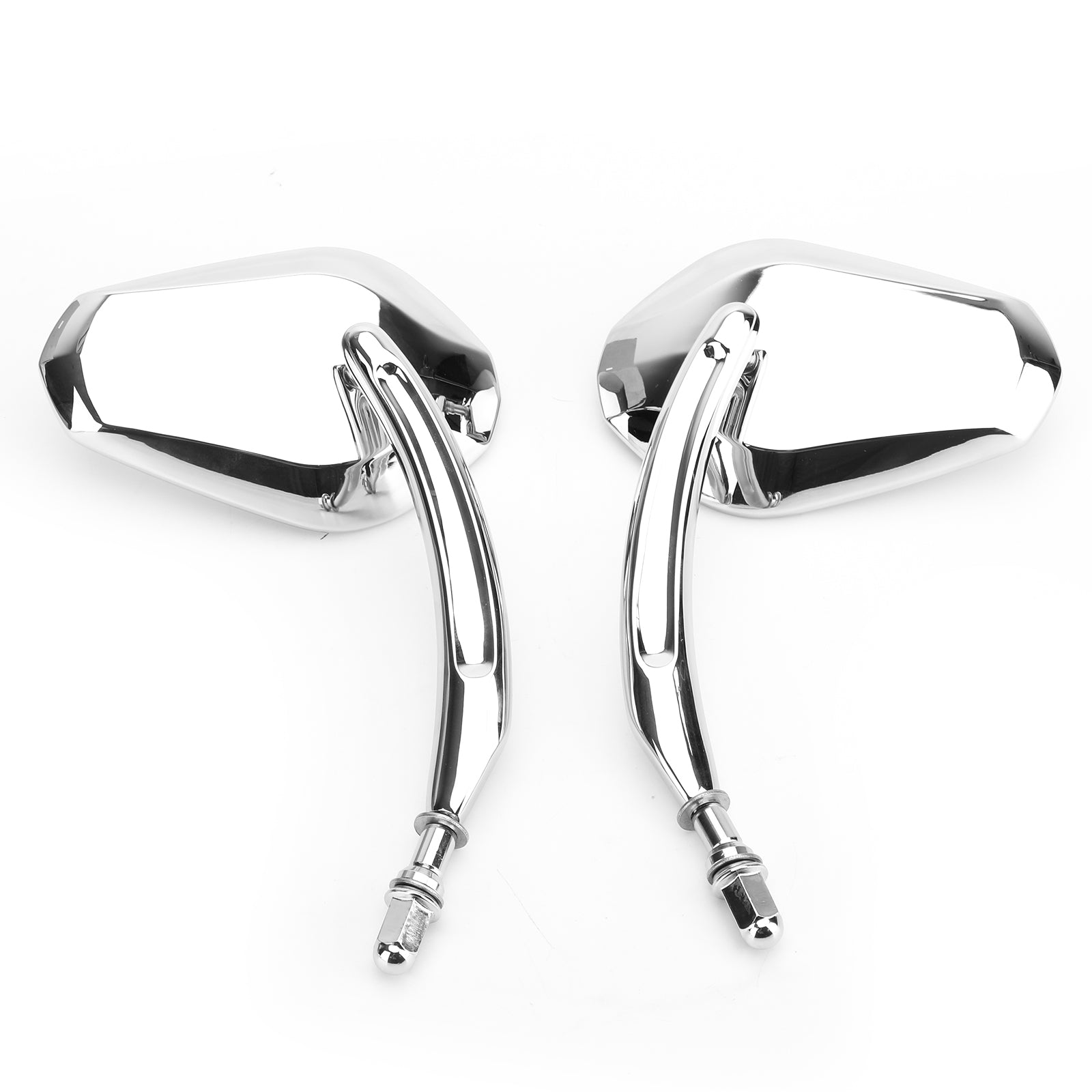 Espejos retrovisores de diamante negro para motocicleta Cruiser Touring Chopper Sportster genérico