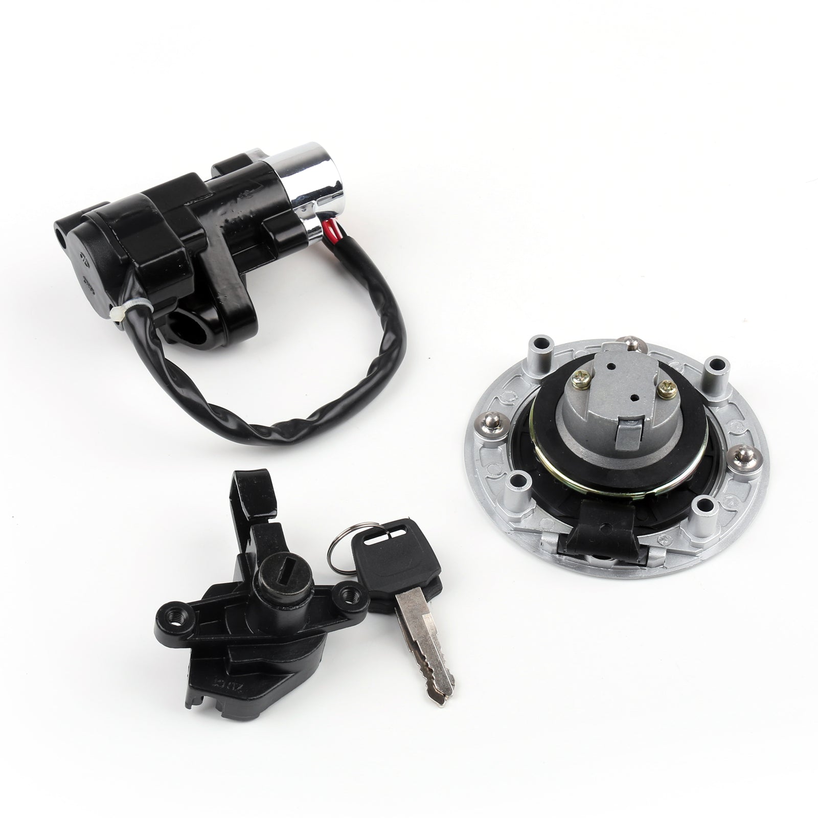 Bloqueio de interruptor de ignição e tecla de tampa de gás combustível para Suzuki GSF600 GSF1200 Bandido
