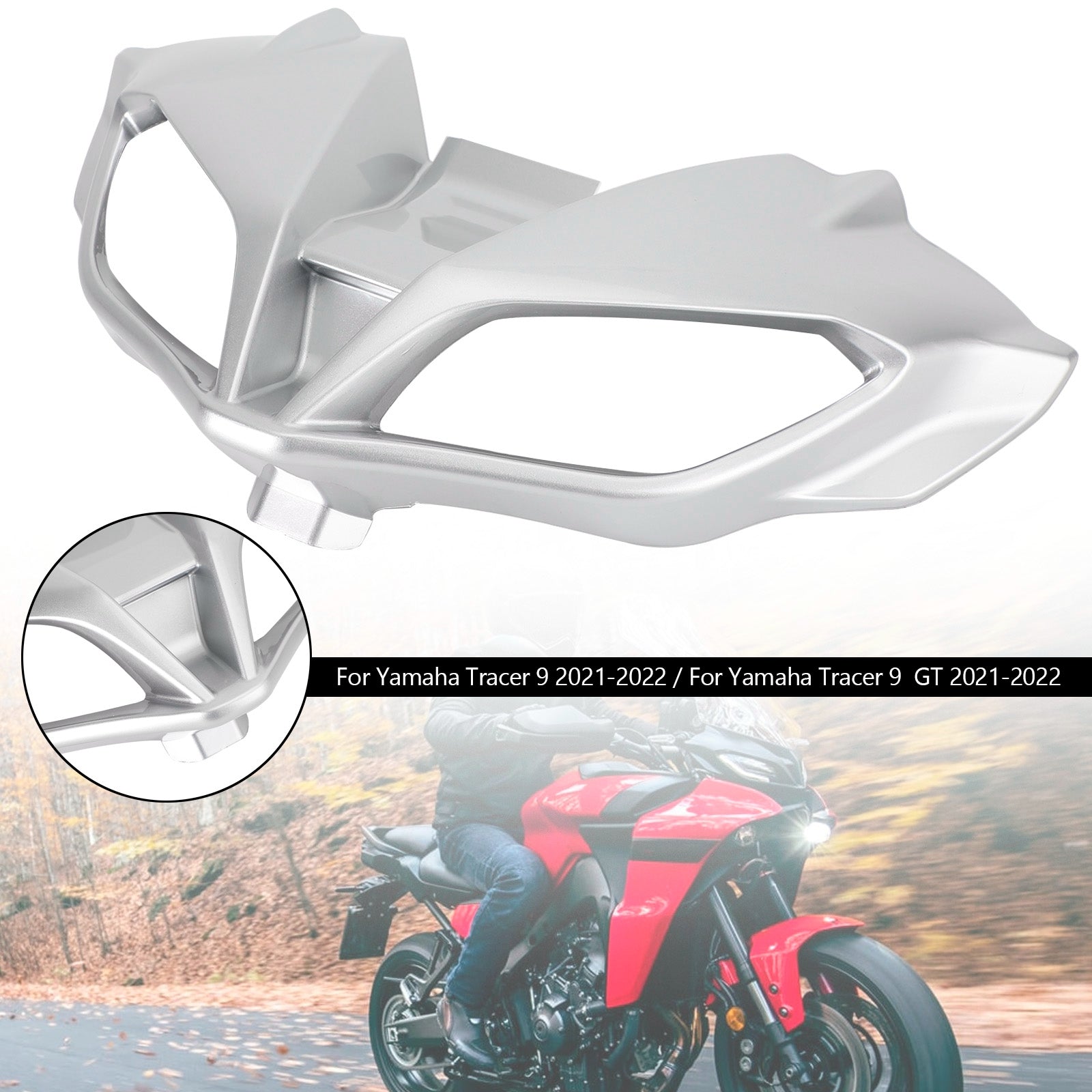 Headlight Fairing Stay Beak Nose Cone For Yamaha Tracer 9 GT 2021-2022