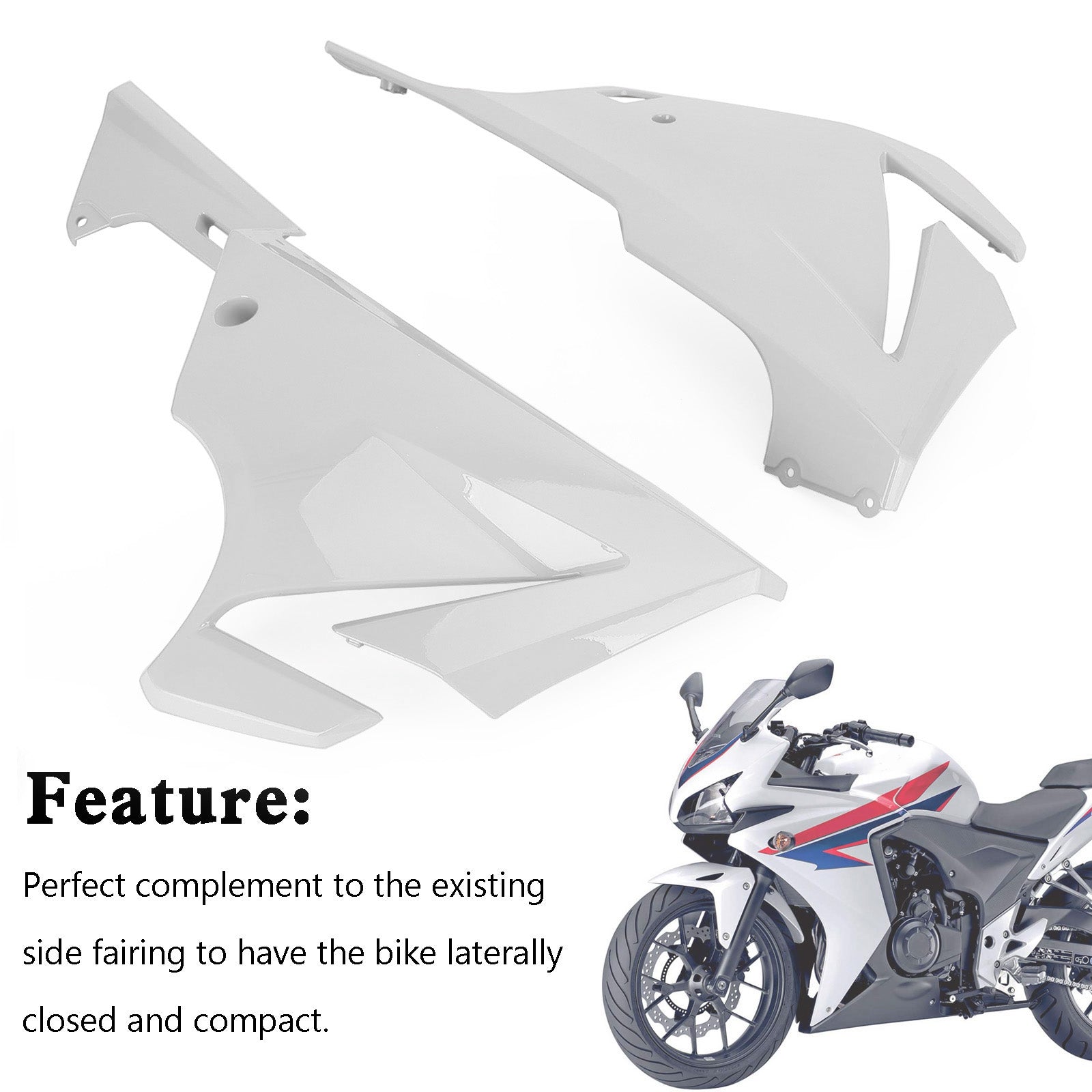 Side frame Panel Cover Fairing Cowl for Honda CBR500R 2019-2021 Generic