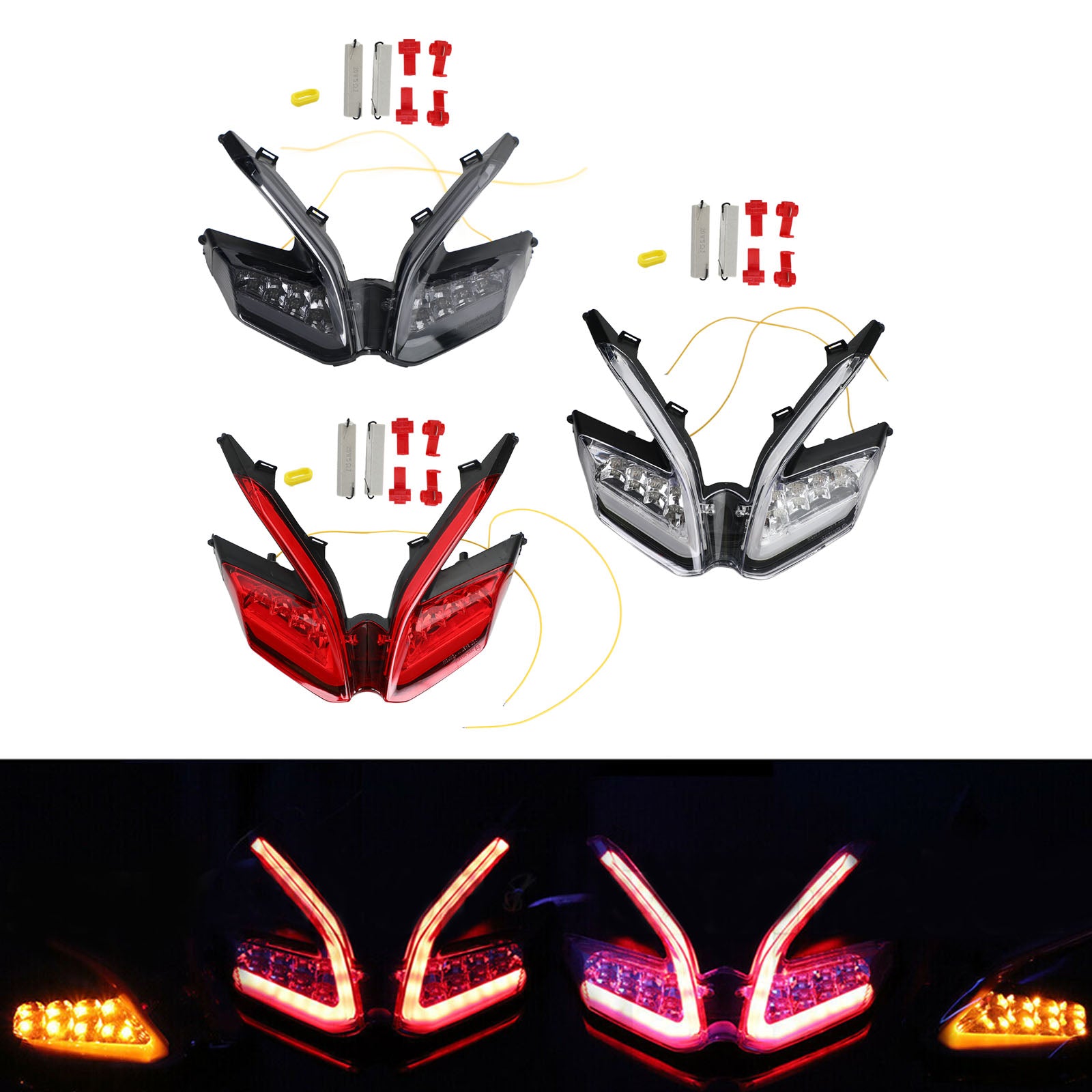 LED Integrated Tail Light Turn Signals For Ducati 959 899 1299 1199 Pa