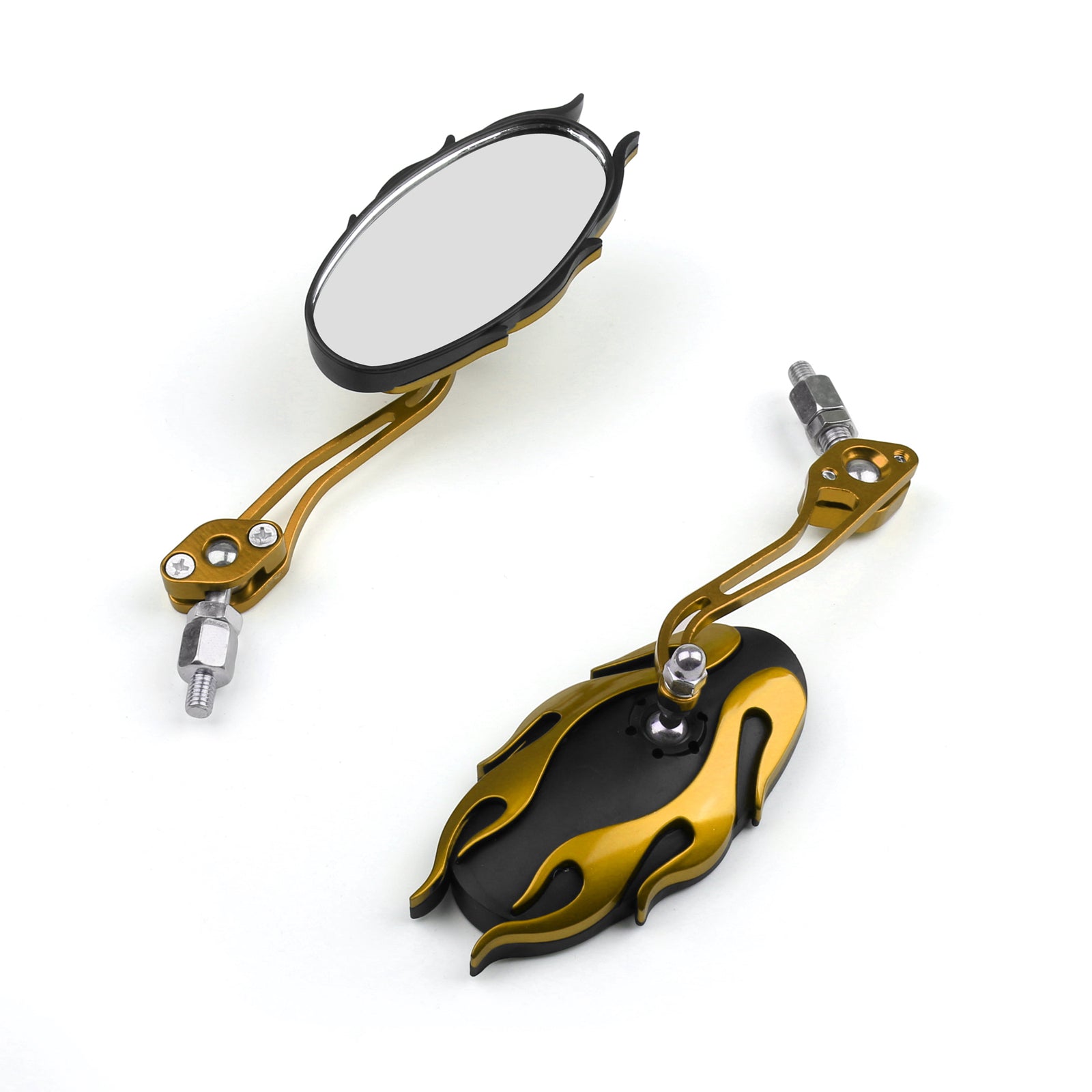 Motocicleta universal espelhos traseiros espelhos de vista traseira 8mm 10mm genéricos