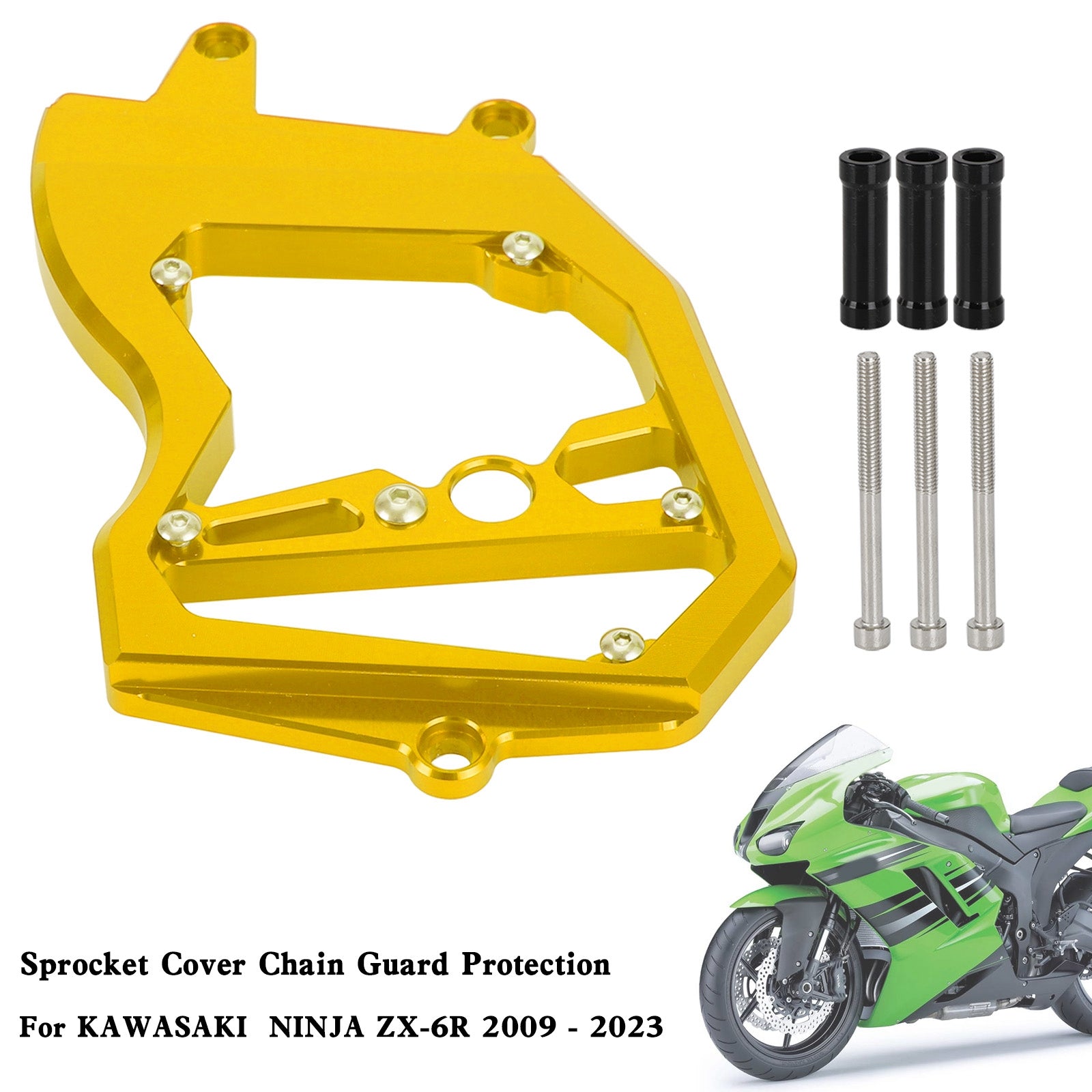 Gardée de la chaîne de couverture de pignon avant pour Kawasaki Ninja ZX-6R ZX6R 2009-2023