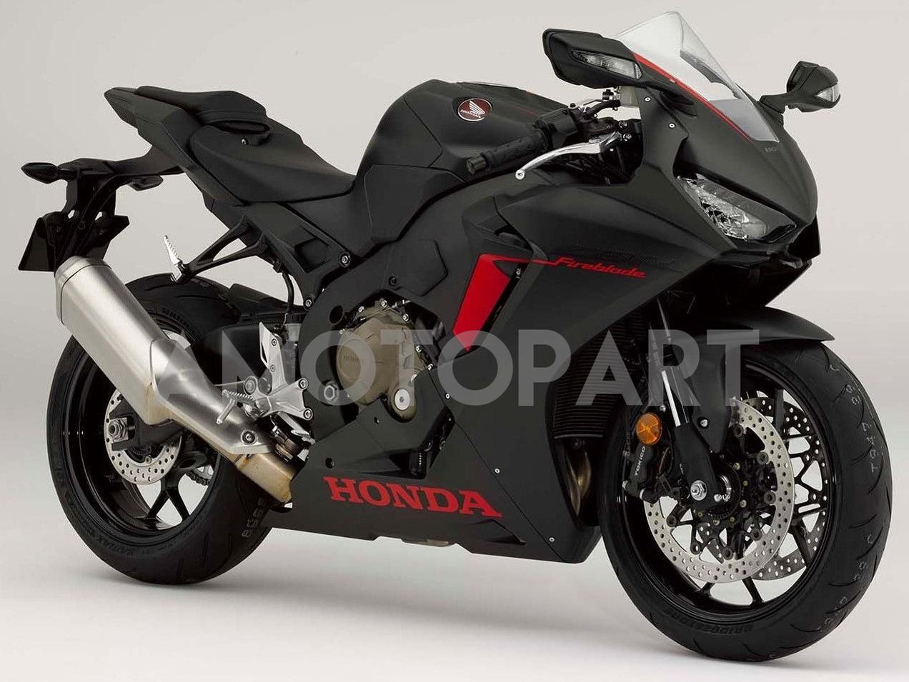 Amotopart 2017-2023 Honda CBR1000RR Carena Nero Opaco Style1 Kit