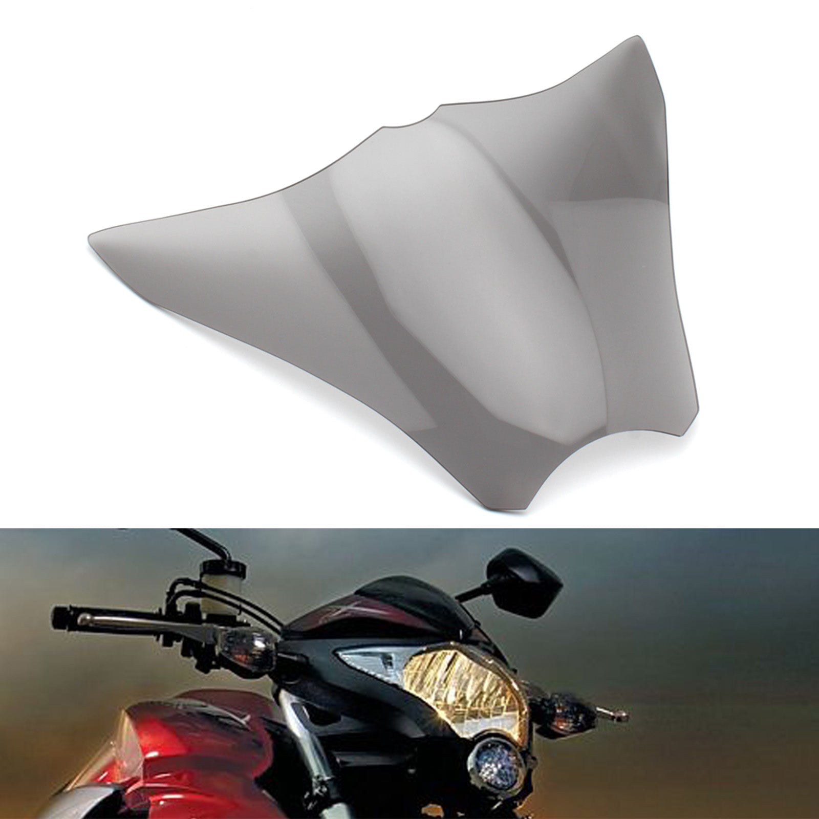 Främre strålkastarlinslampskydd täcker för Honda CB1000R 2008-2017 Smoke Generic