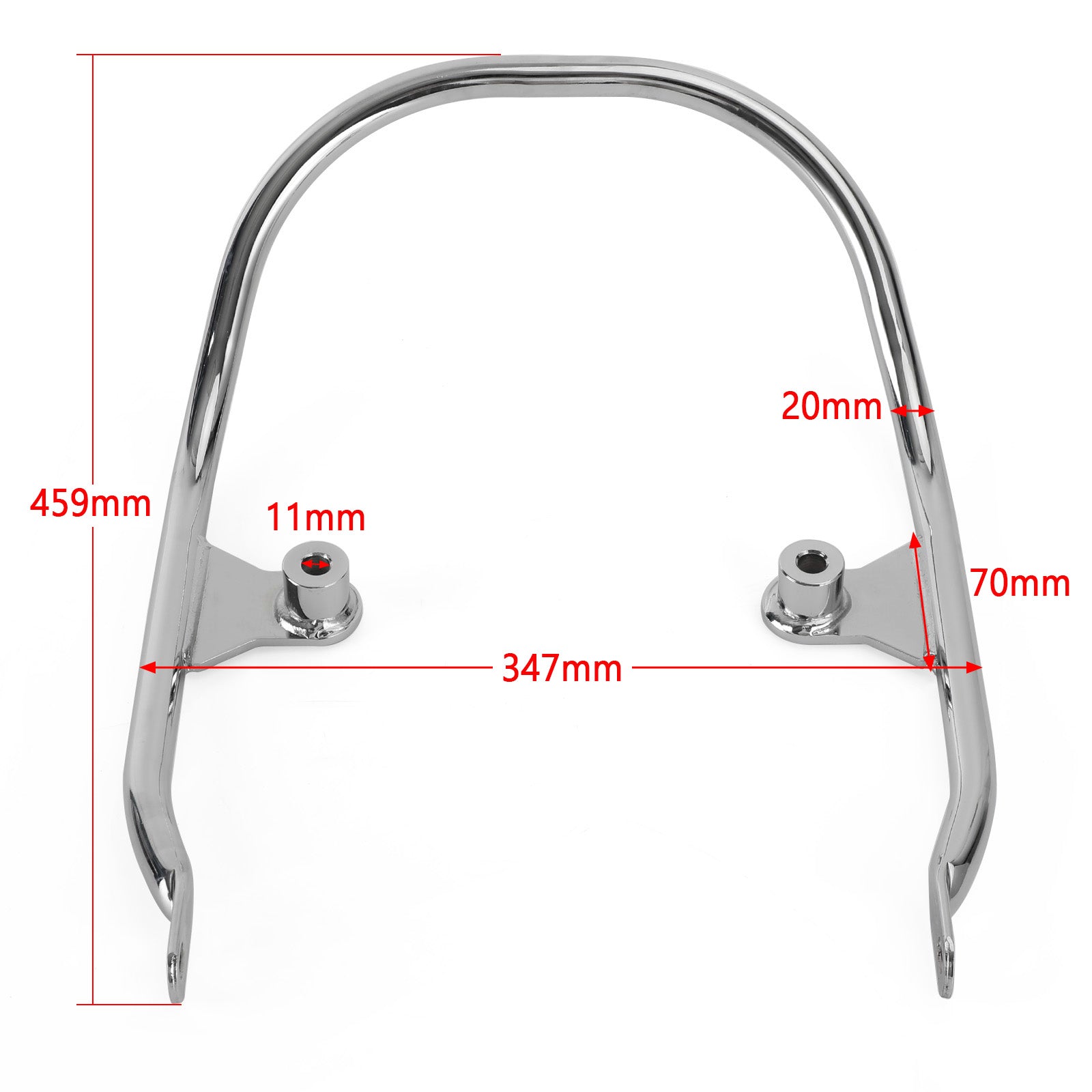 Alça de passageiro Chrome Pega a barra traseira para Kawasaki Z650 RS Z650RS 2021-2023 via FedEx