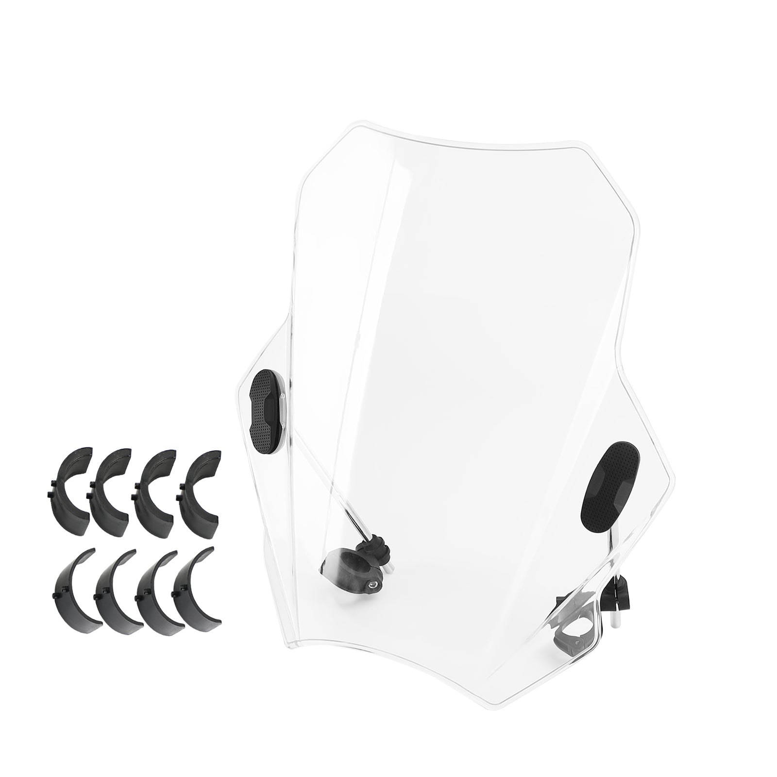 Universal Motorrad einstellbarer Windschirm Windschutzscheibe 22 mm 25 mm 28 mm Lenker Generikum