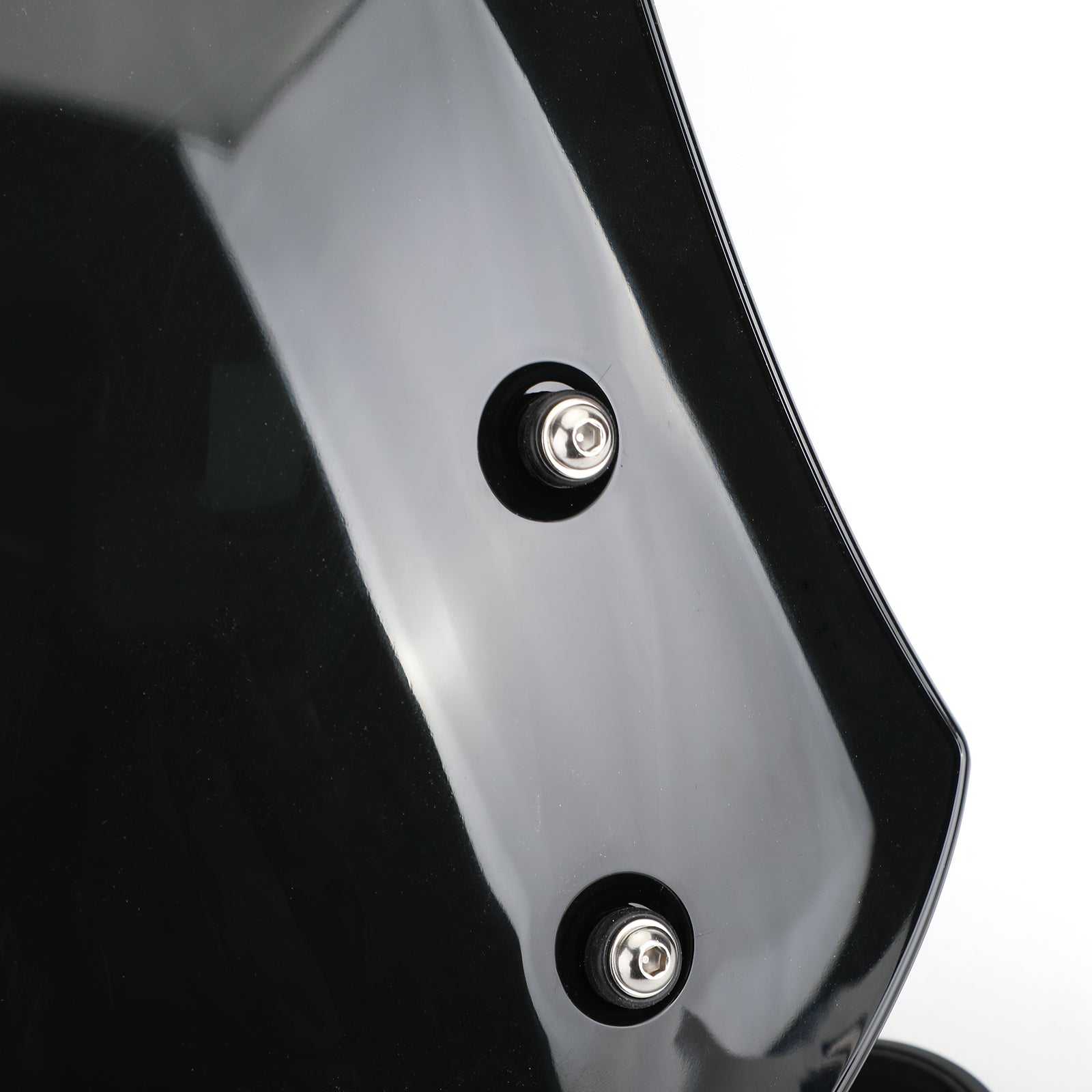 Harley Dyna Softail Models Black ABS Motorcycle Windscreen Windshield Generic