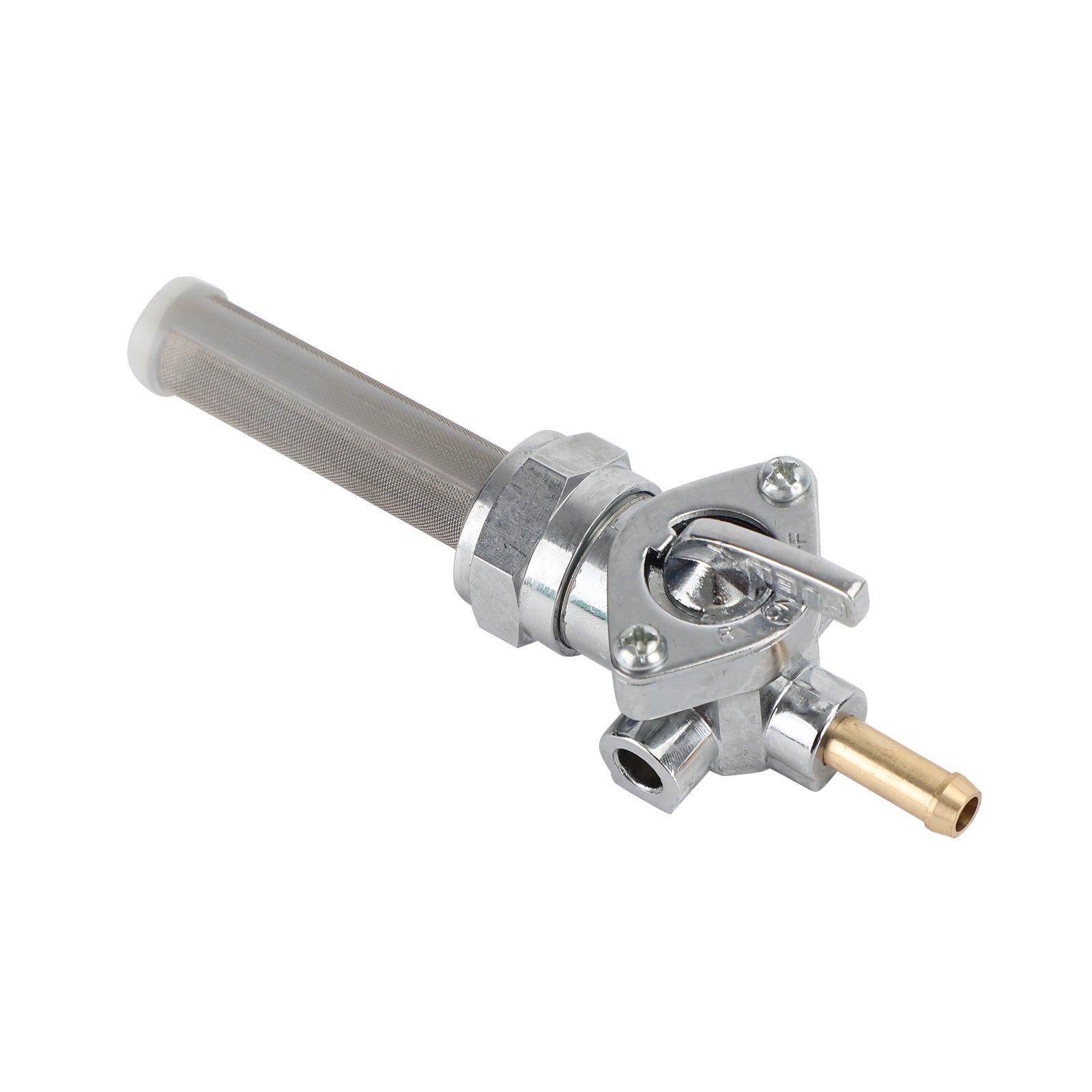 Rubinetto valvola carburante uscita diritta 22mm adatto per Dyna Super Glide Electra Glide generico