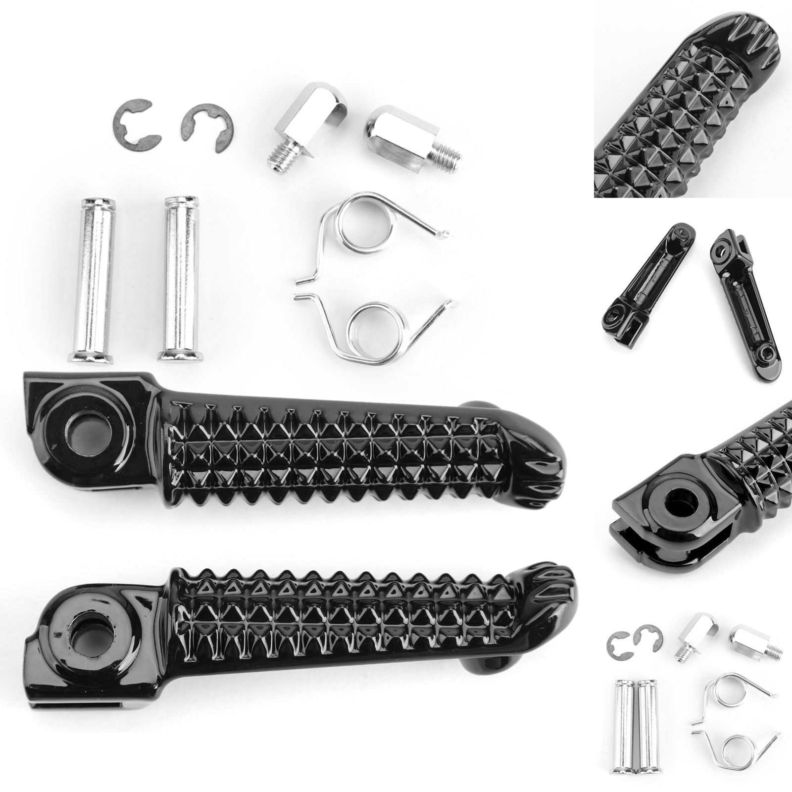 ヤマハYZF R1 98-14 R6 99-14 R6S 03-08フロントフィートペグフットレストジェネリック