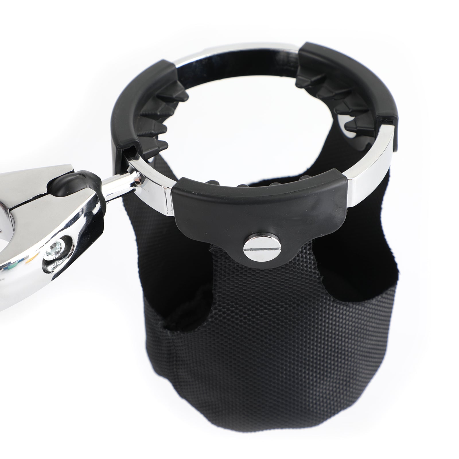 Chrome motorfiets 7/8 inch tot 1 1/4 inch drink bekerhouder met mand Universal