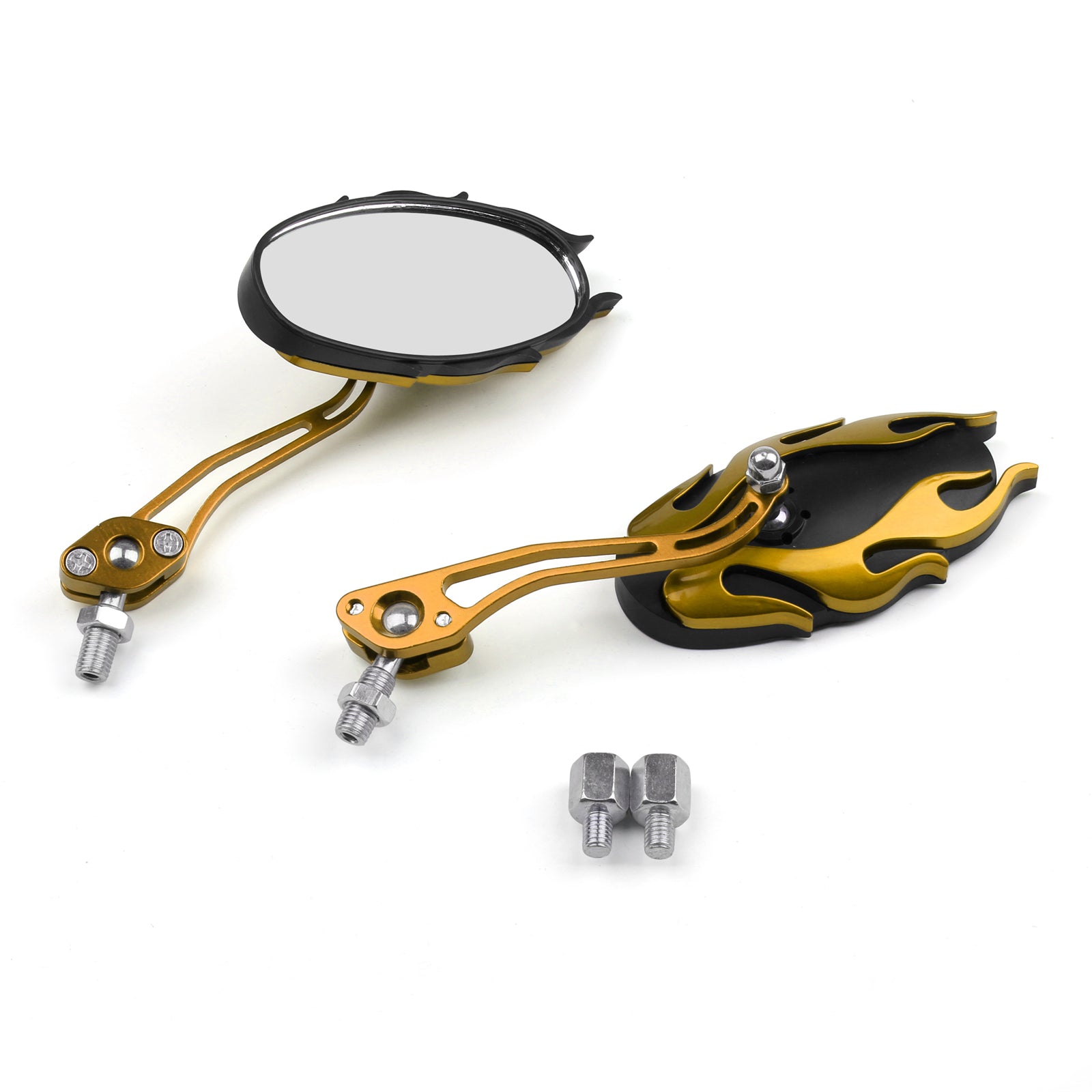 Motocicleta universal espelhos traseiros espelhos de vista traseira 8mm 10mm genéricos