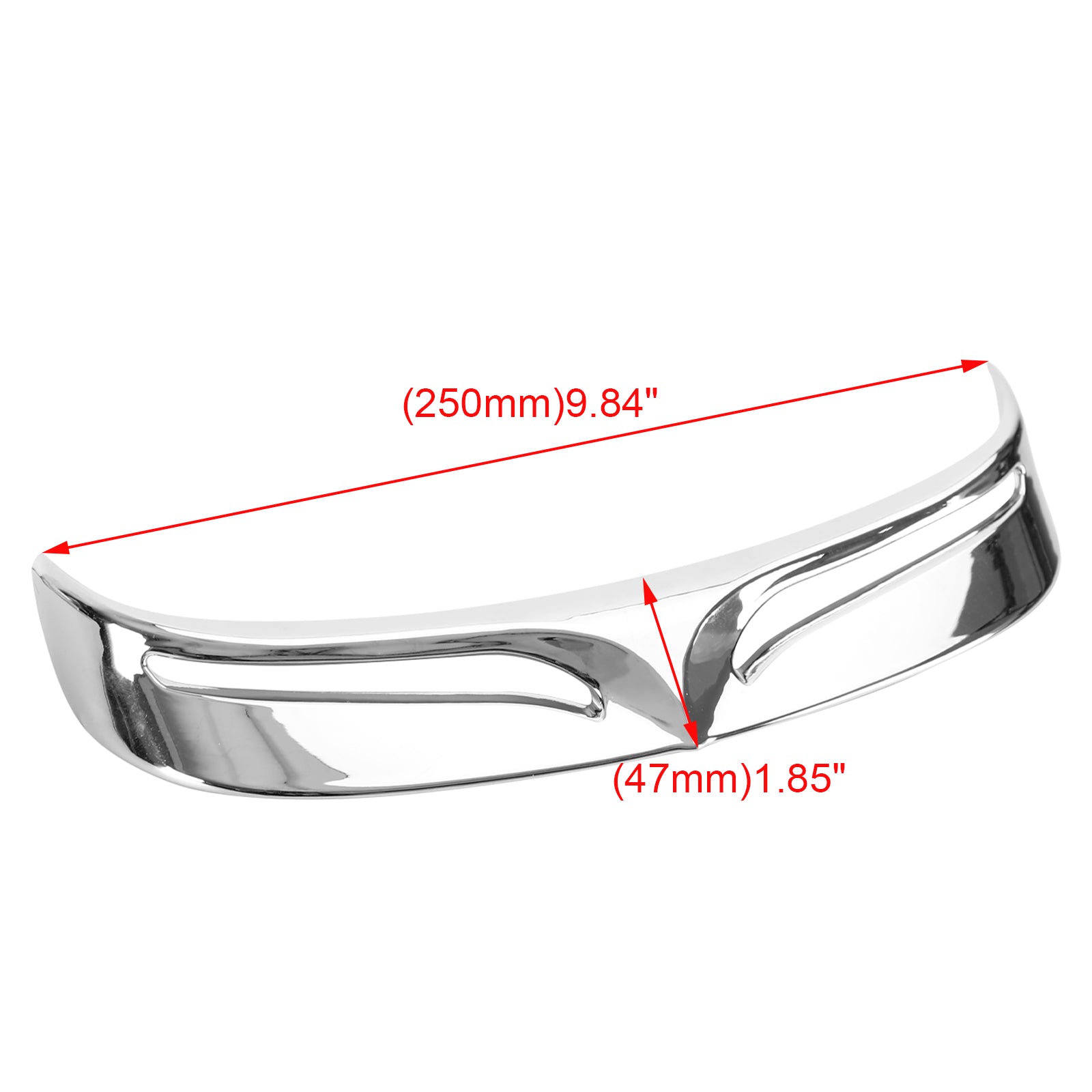 Consejo de borde del borde del guardabarros trasero Chrome Fit para FLSTF 2007-2017