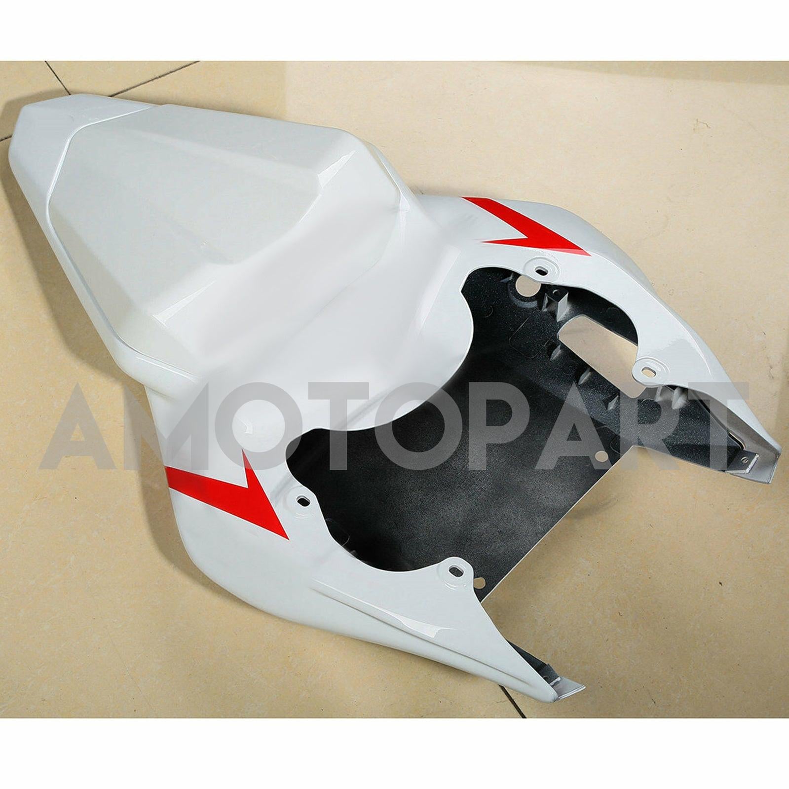 Amotopart 2006-2007 Yamaha YZF-R6 Rouge&Kit de carénage blanc