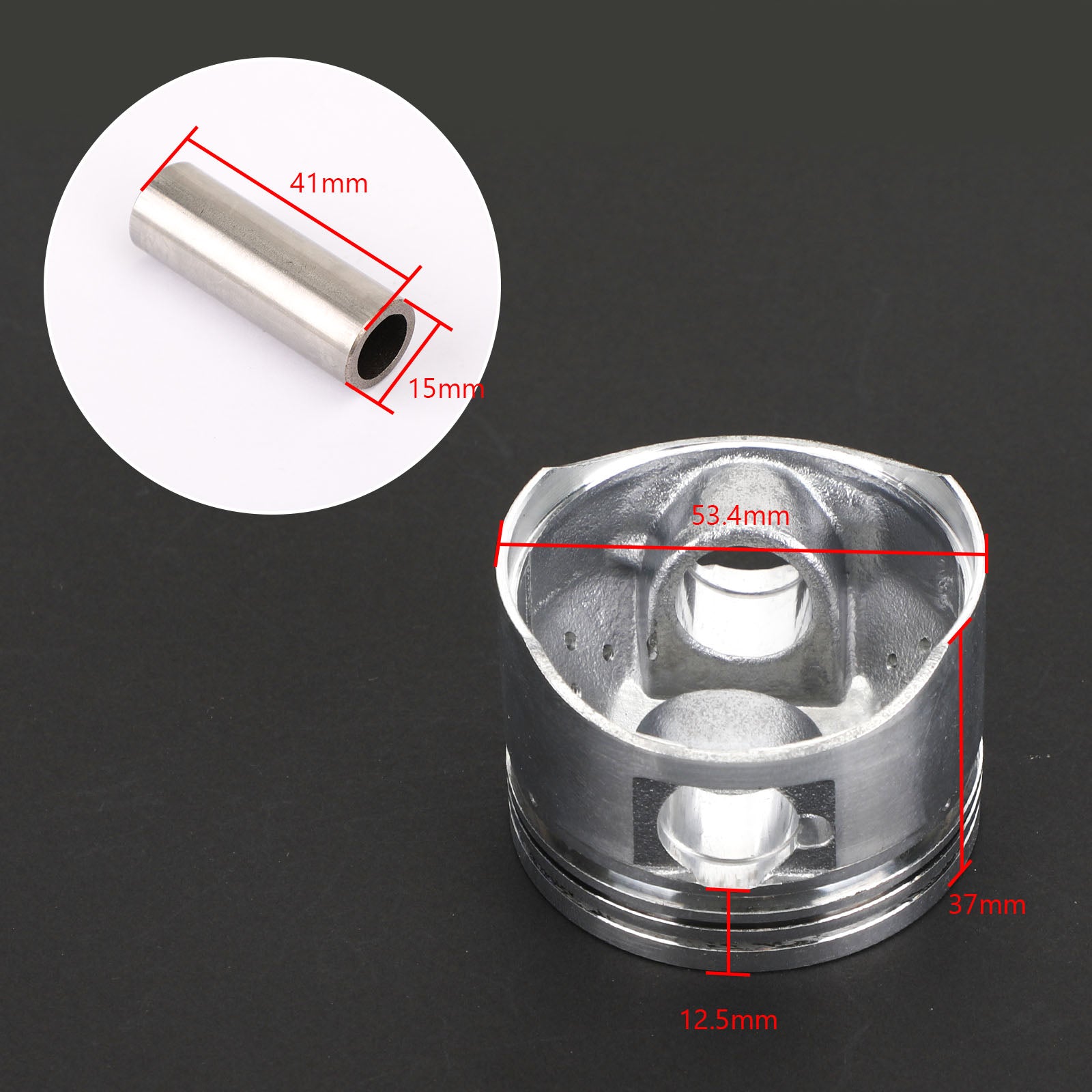 Yamaha XC125SR Cygnus XYW125Y BWS 125 BWS 125 Kolbensatz & Ringe Set Fit Für