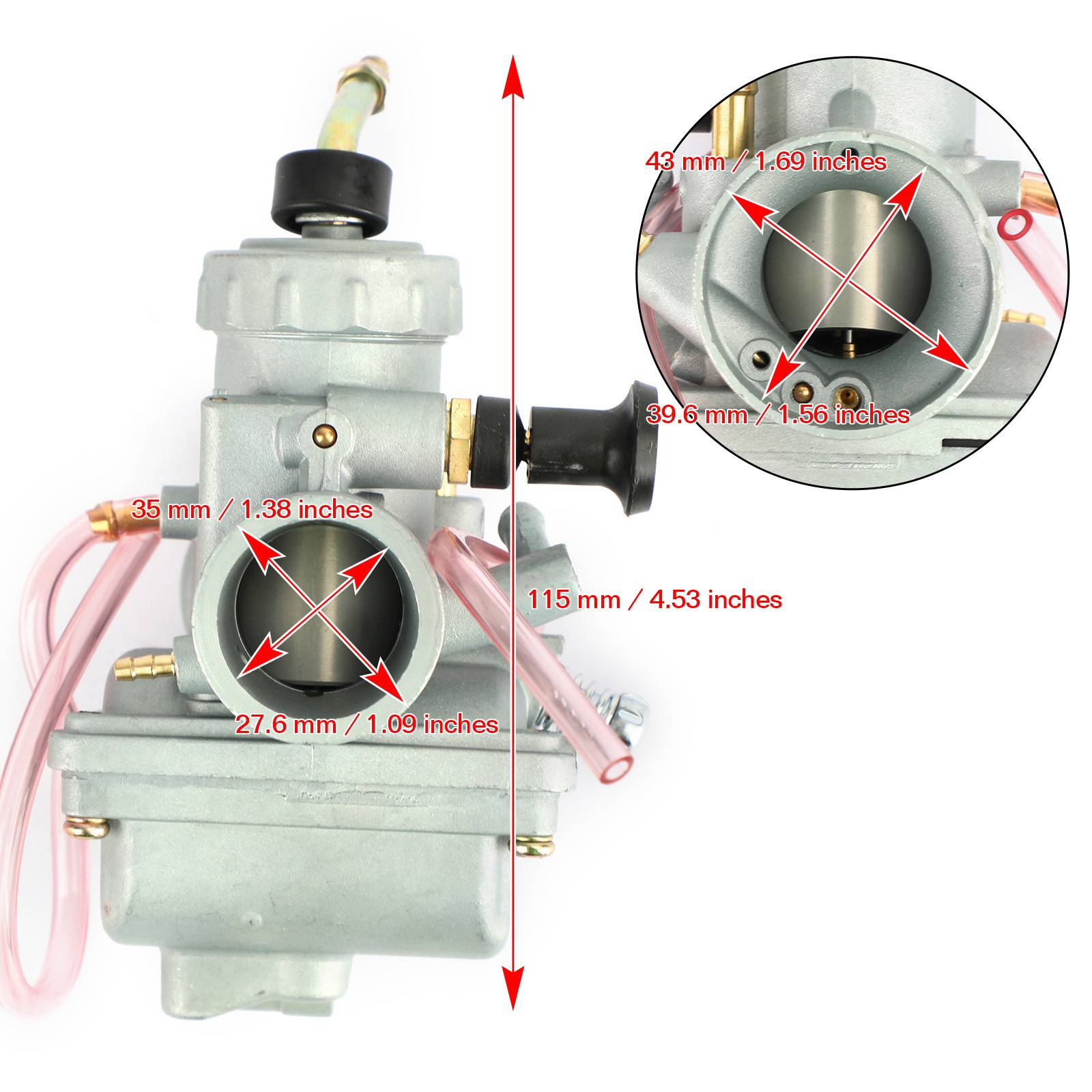 Förgasare kolhydrater för Suzuki DR125 1982-1988