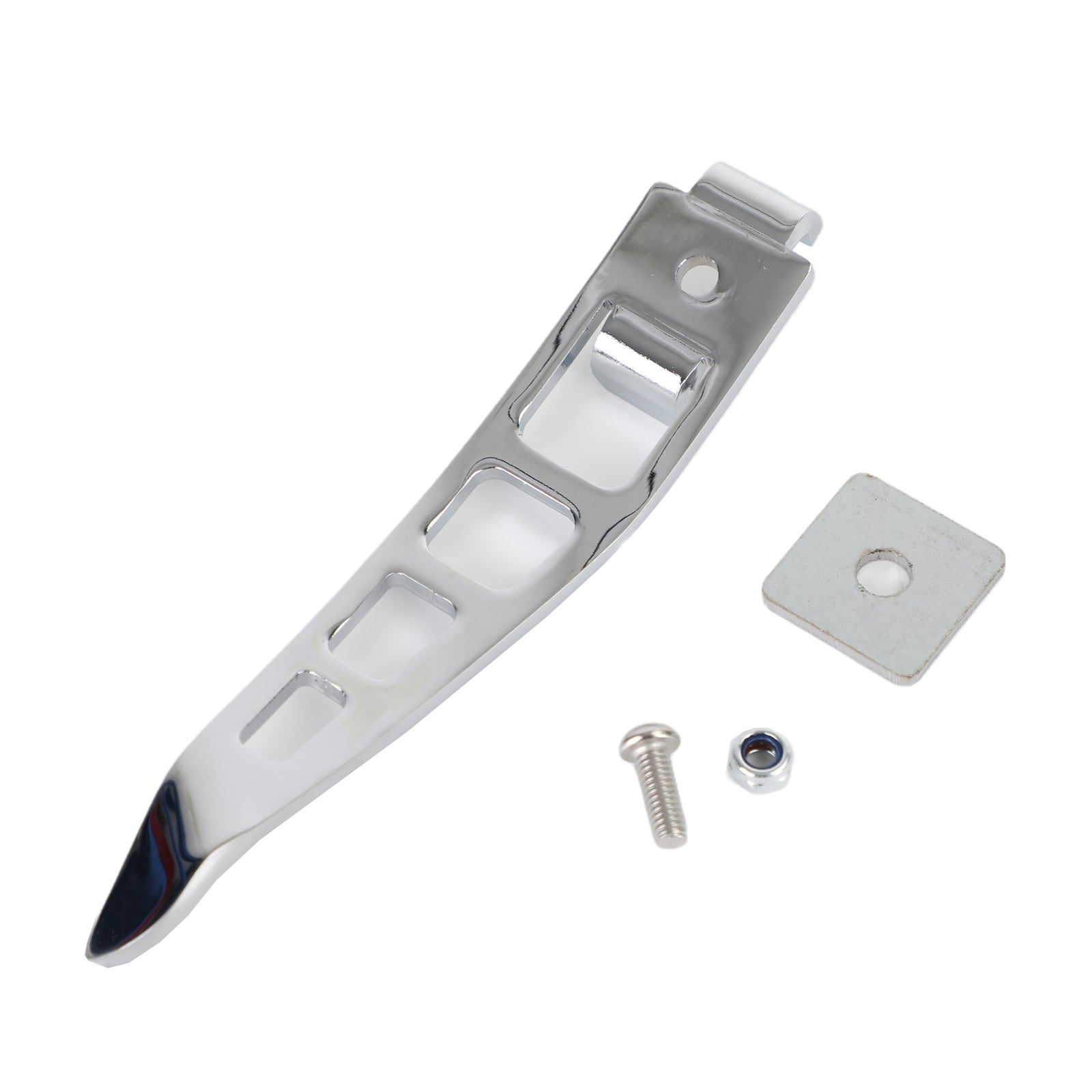 Motorcykel Chrome Stand Kickstand Extension Foot Pedal för Harley Dyna 93-17 Generic