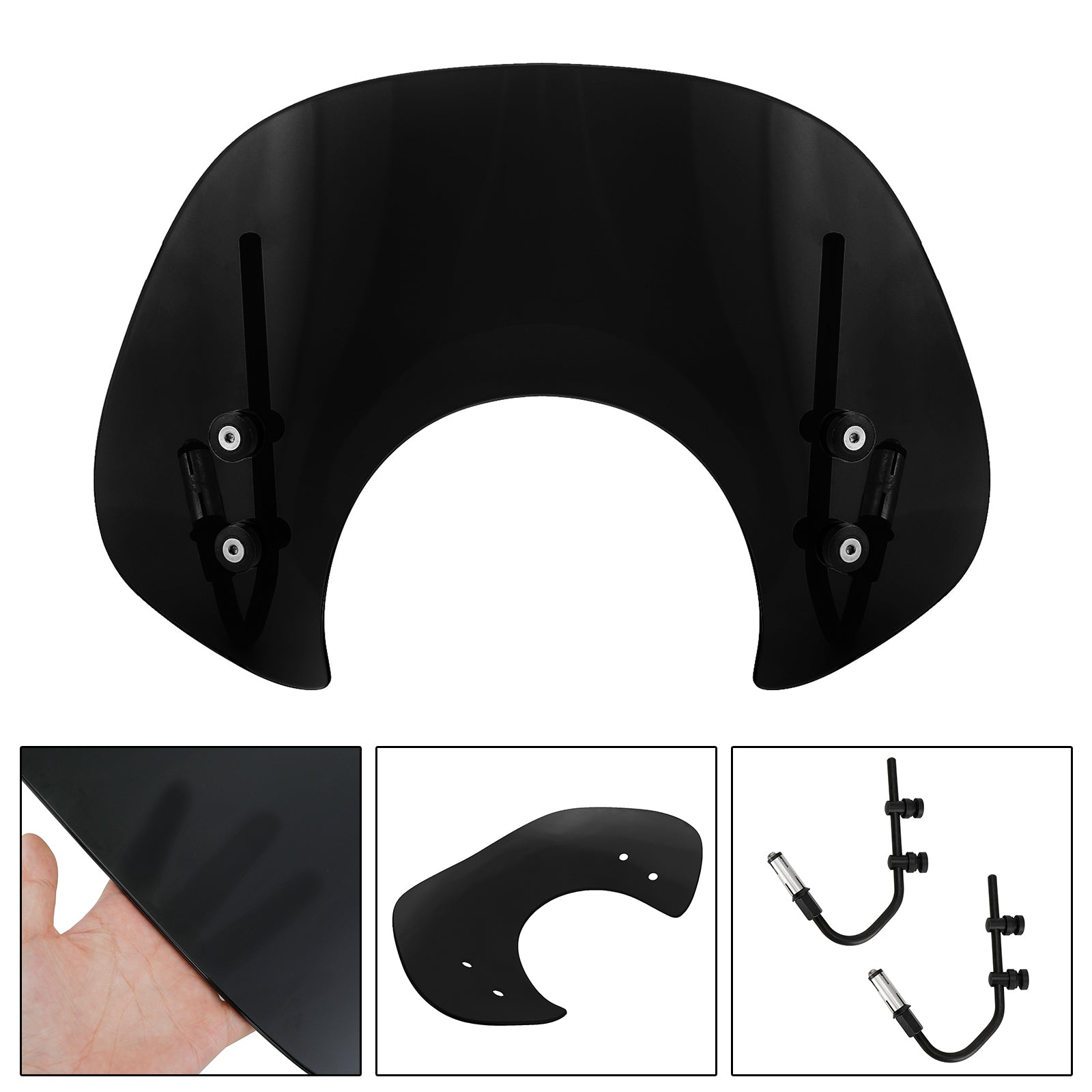 Kort forrude forrude passer til Vespa Primavera 150 2014-2021 generisk