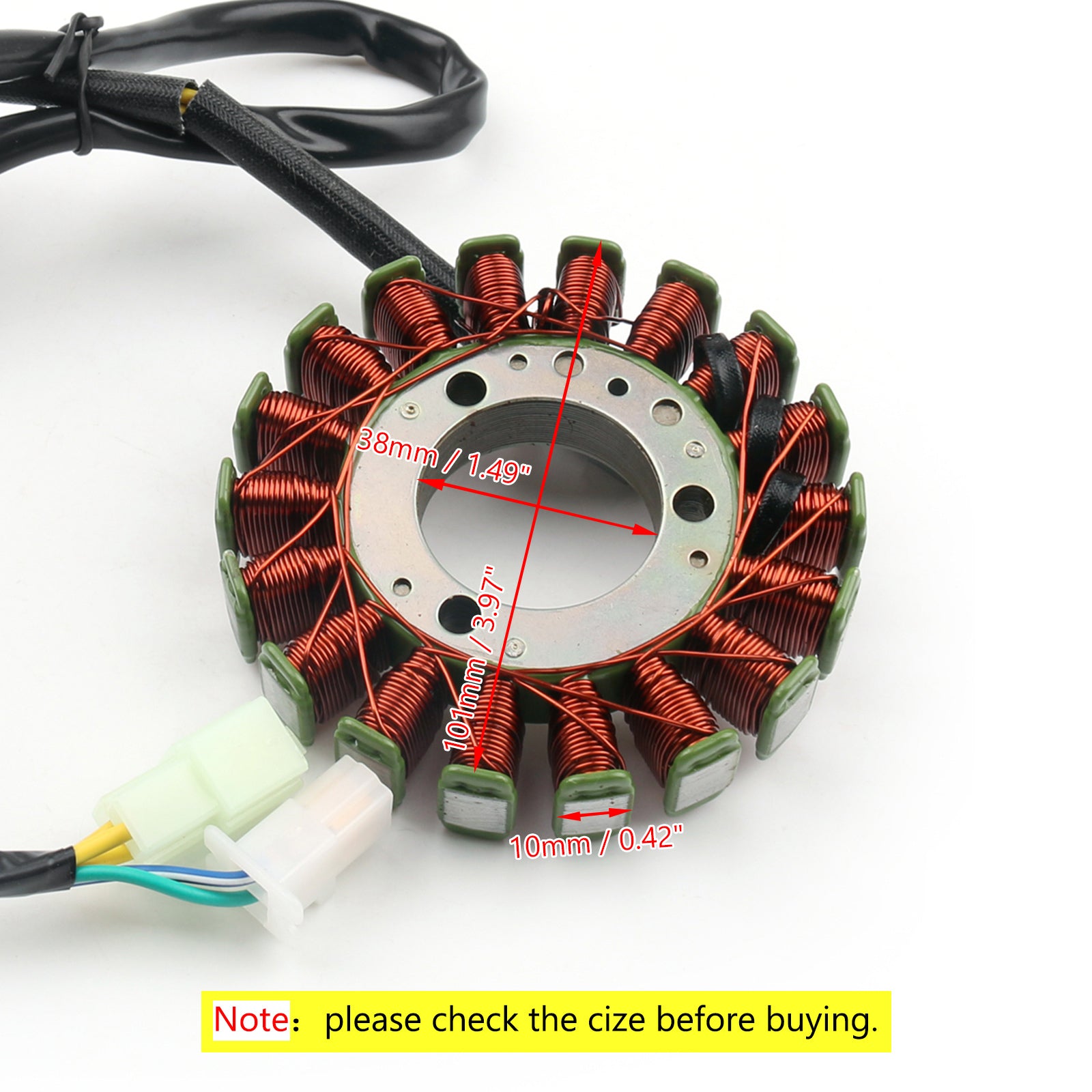 Gerador de carregamento da bobina do Magneto Stator 250cc para Suzuki GN250 82-01 TU250 97-01 via FedEx