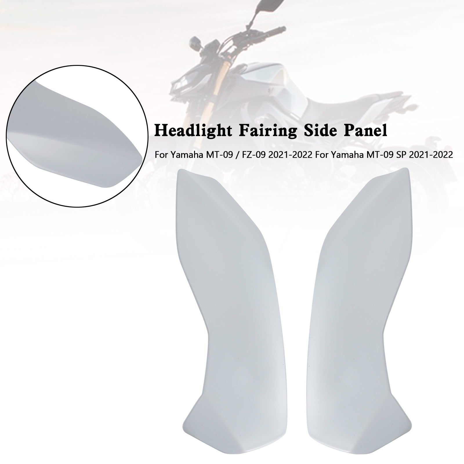 ヘッドライトフェアリングサイドパネルヤマハ MT-09 FZ09 MT-09 SP 2021-2022