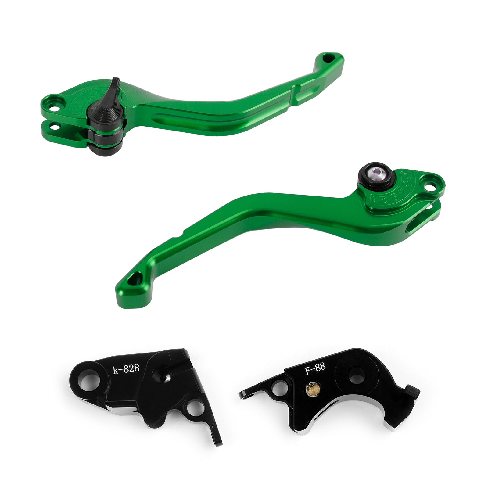 CNC Kort kopplingsbromsspak Fit för Kawasaki Z750R Z1000 ZX10R ZX6R/636