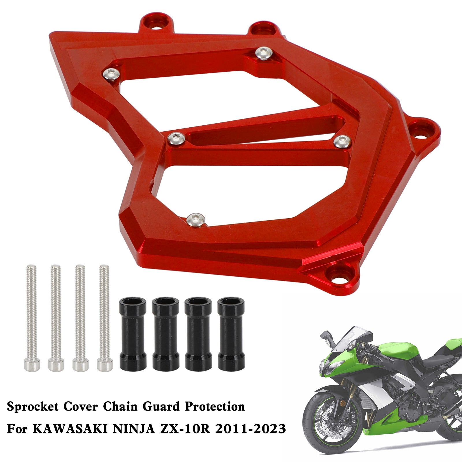Front Soprocket Cover Chain Guard för Kawasaki Ninja ZX-10R ZX10R 2011-2023