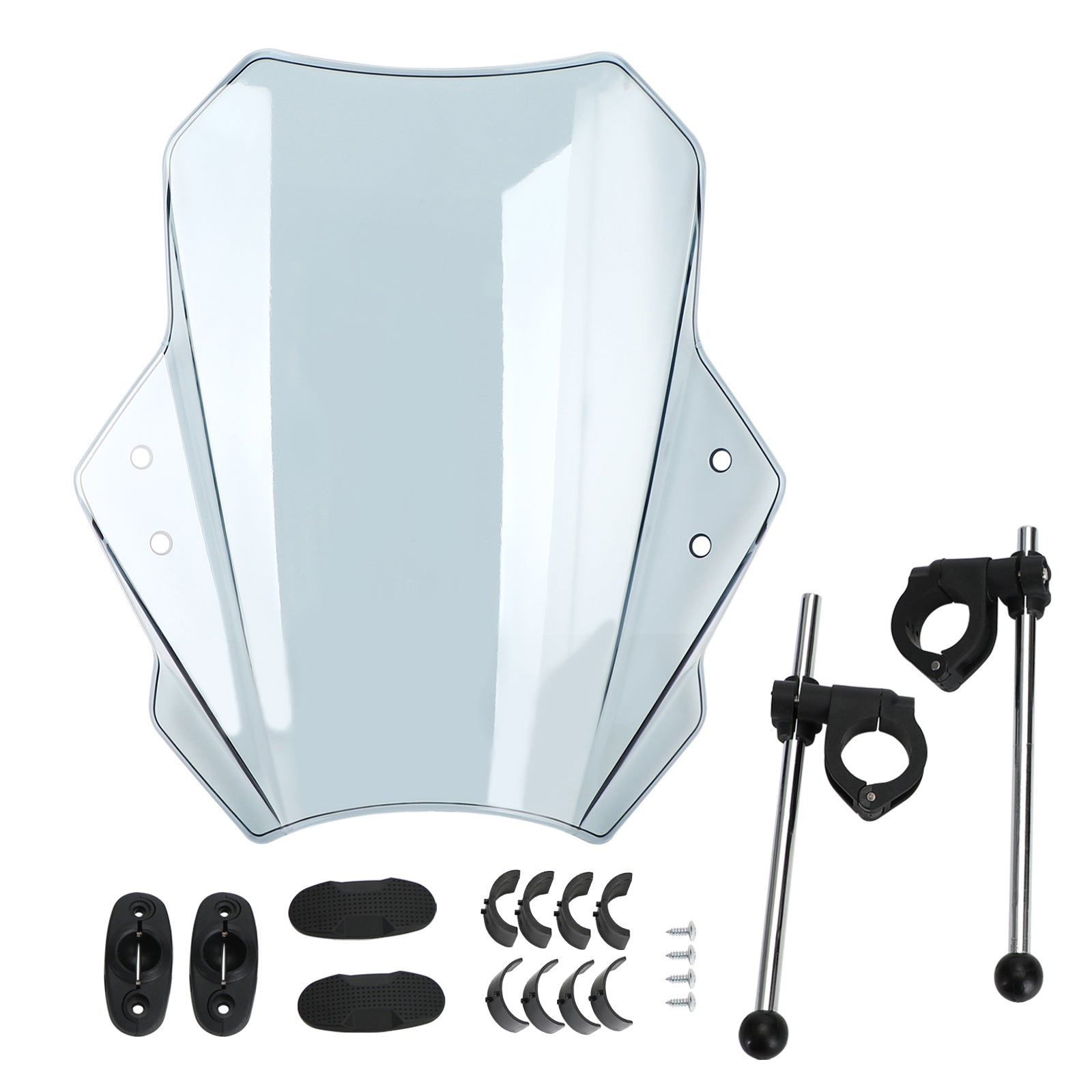 Universal Motorrad einstellbarer Windschirm Windschutzscheibe 22 mm 25 mm 28 mm Lenker Generikum