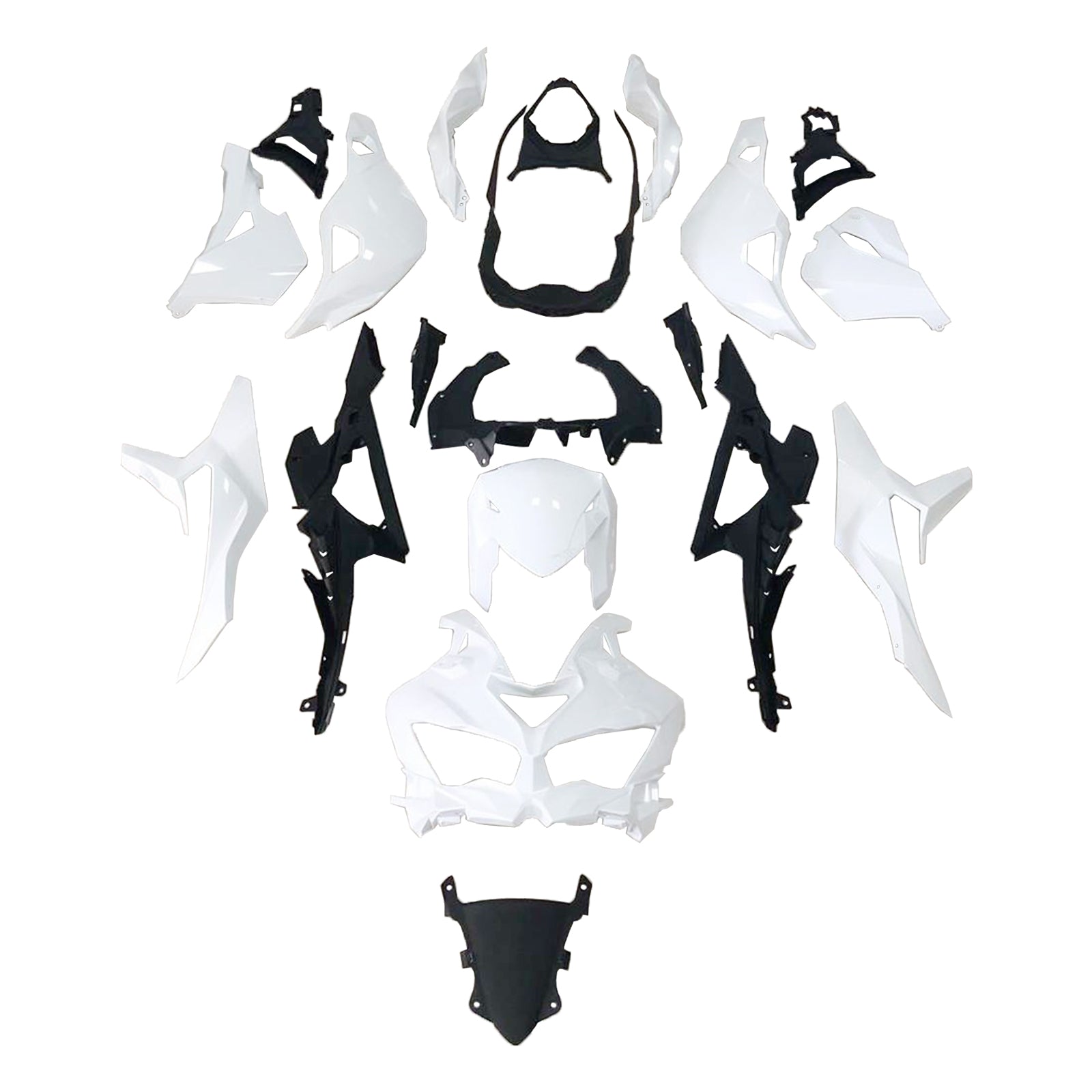 カワサキニンジャZX-25R ZX-4R ZX-4RR 2020-2021のために塗装されていないボディワークフェアリング射出成形