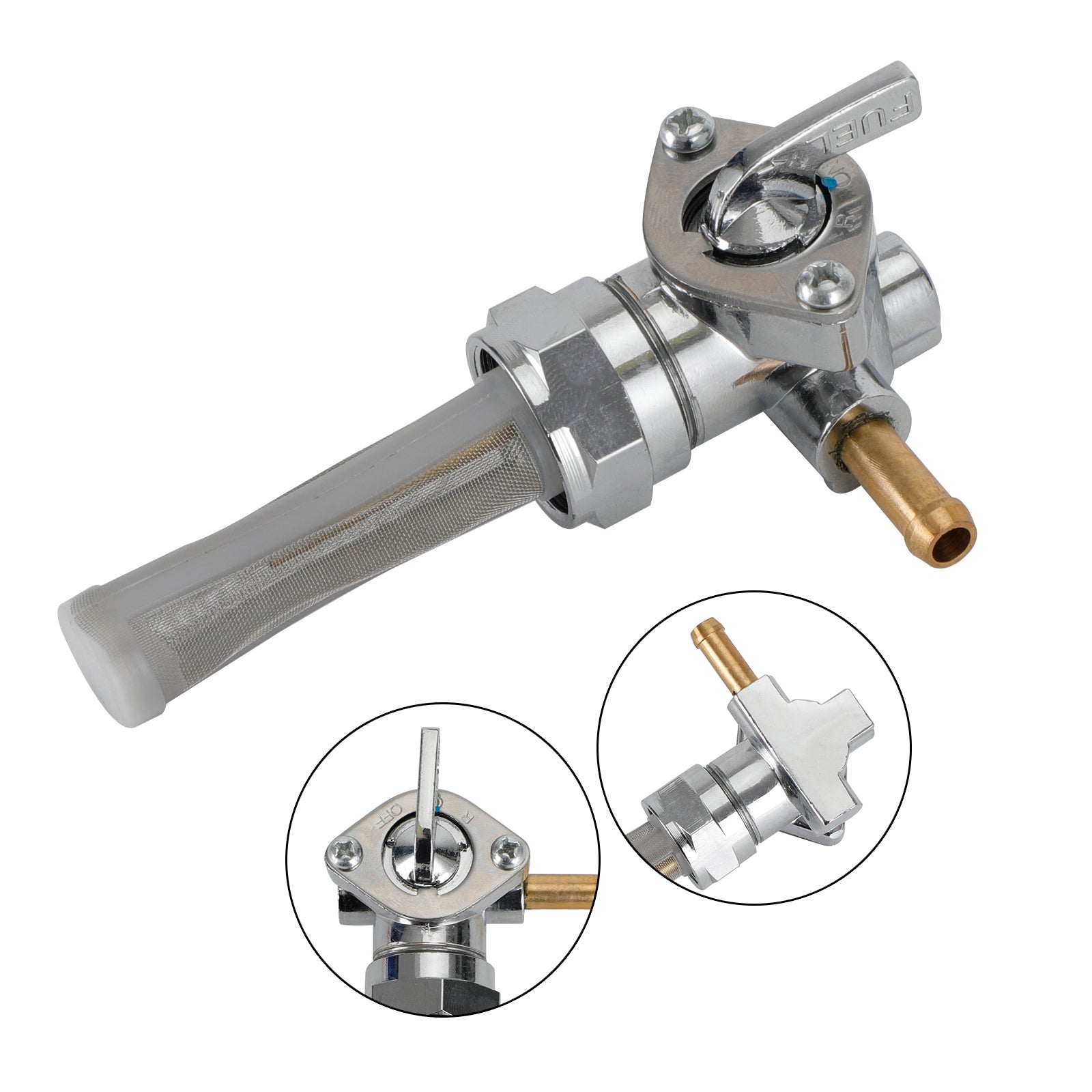 Gas Tank Kraftstoff Hahnventil Petcock Fit für XL883 XL1200 Sportster 1991-1994 Generika