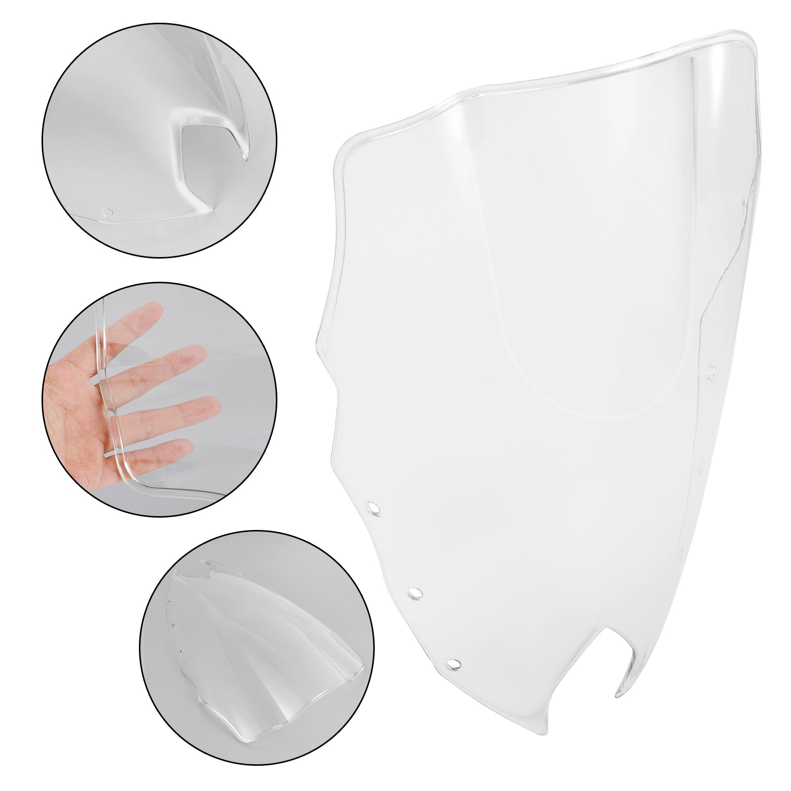 Le pare-brise de moto ABS Ajustement pour Yamaha FZ6R FZ-6R FZS600 2009-2015