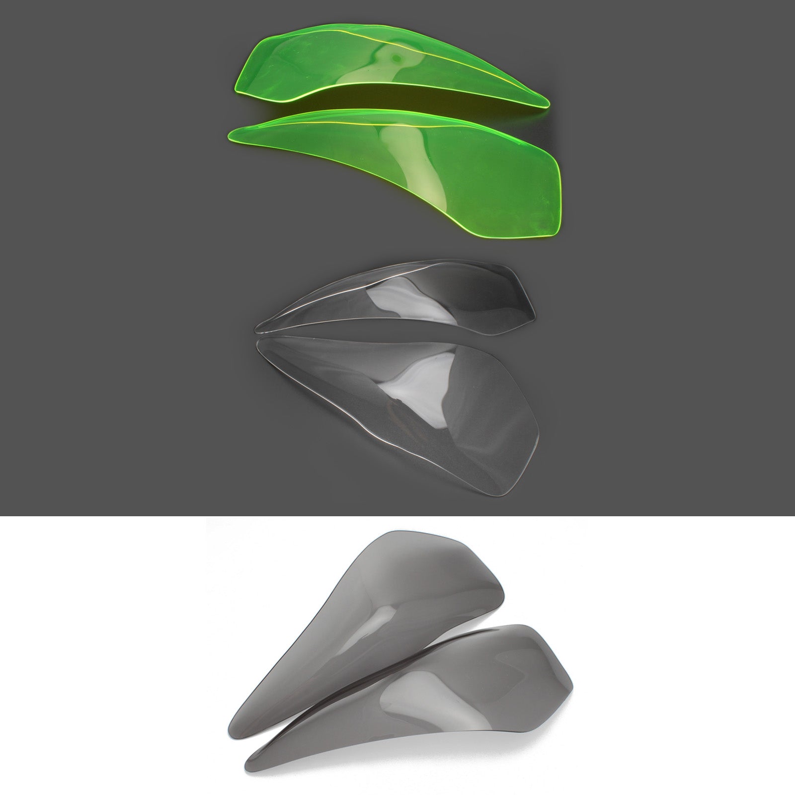 Frontlampe Linse Forlygterbeskyttelse Fit til Yamaha Force 155 16-21 Røg Generisk