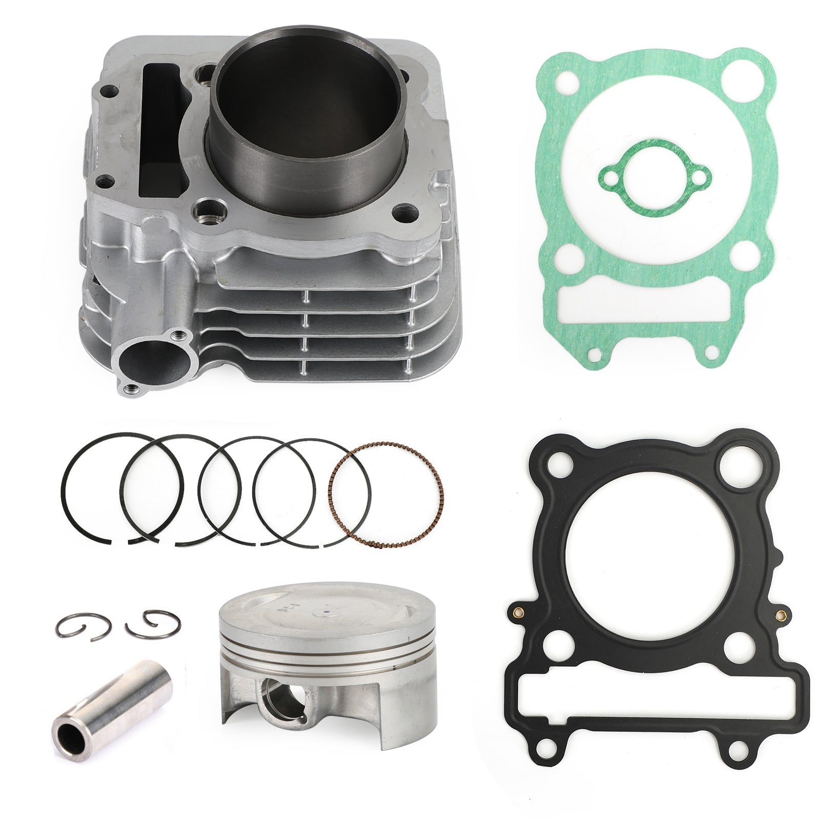 07-09 Yamaha YBR250 (1S4) Piston Cylinder Gasket Top End Kit 74mm 1S4-11311-00-A0 1S4-11311-01-A0