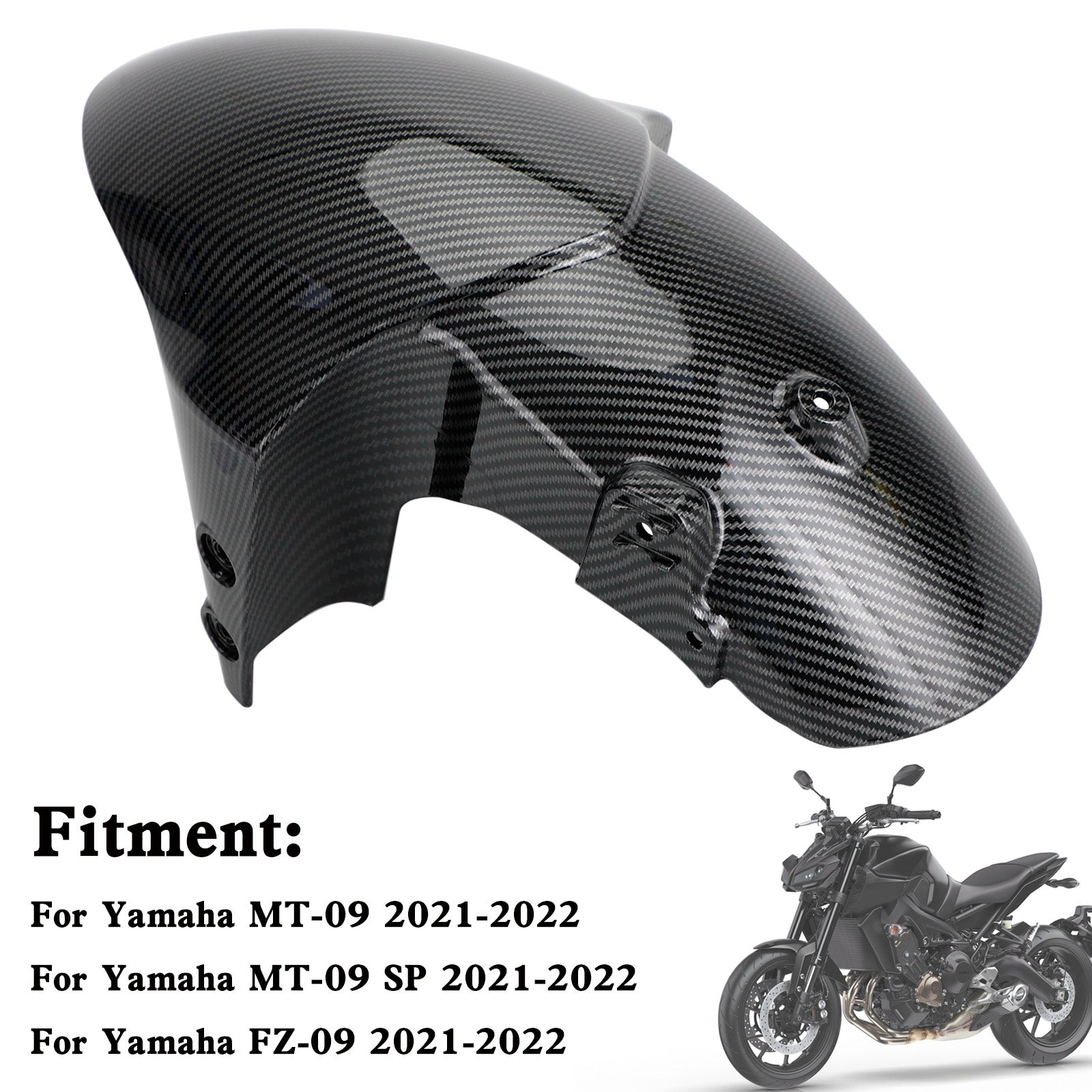 CARDINGO DE MUDA DEL FENDER Front para Yamaha MT-09/SP FZ-09 21-23 XSR900/GP 22-25