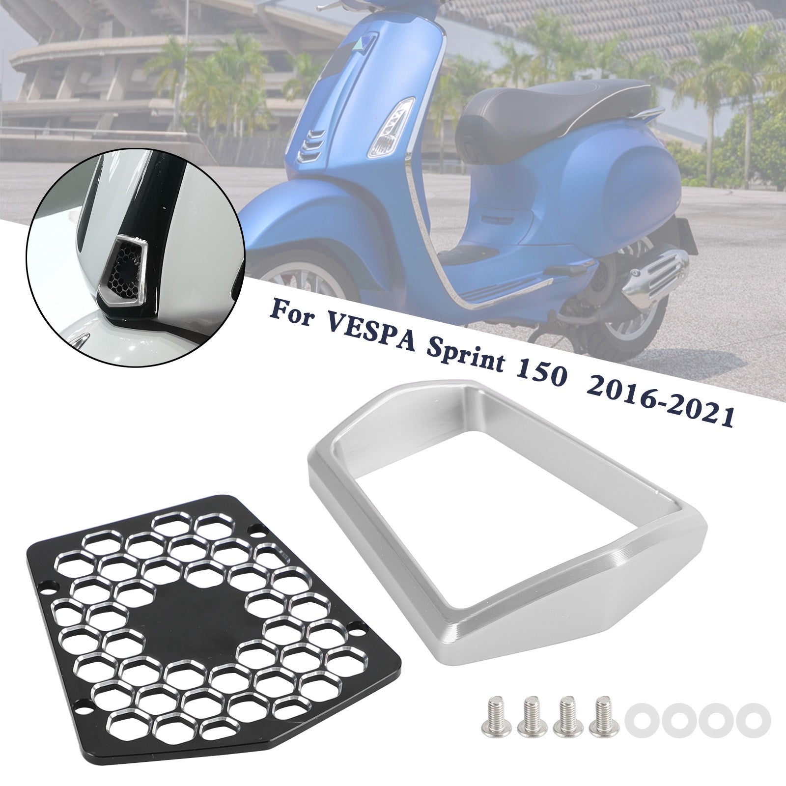 Front Center Horn Cover för Vespa Sprint Primavera 125/150 2014-2021
