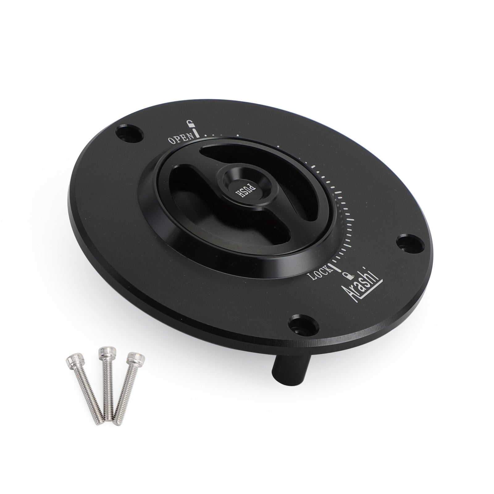 Todos los vehículos Honda de 15 mm y 3 puntos de montaje Tapa de combustible de empuje y giro de liberación rápida sin llave