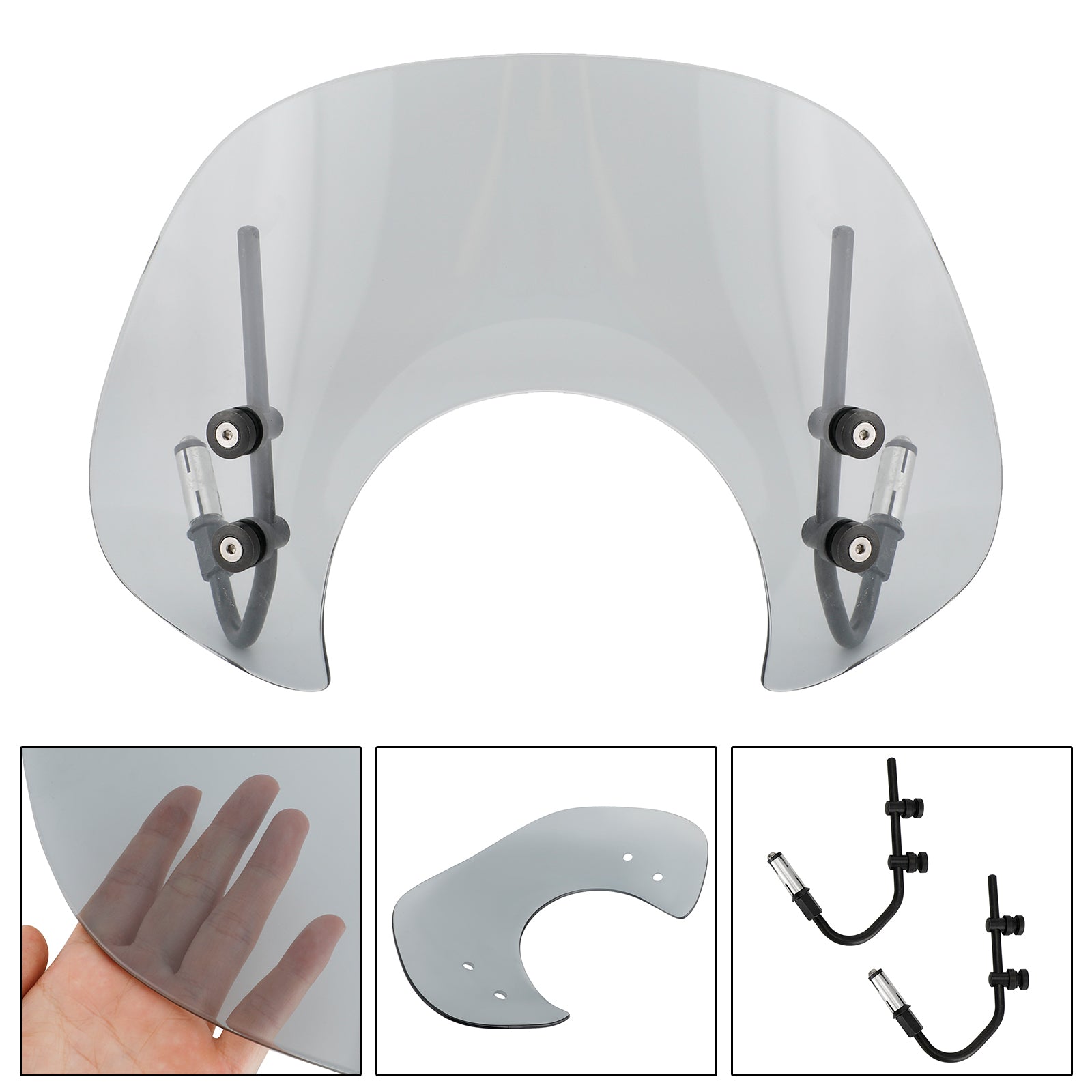 Kort forrude forrude passer til Vespa Primavera 150 2014-2021 generisk